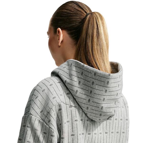 Nike Caitlin Blue Women's Standard Issue Brushed Pullover Basketball Hoodie - GREY