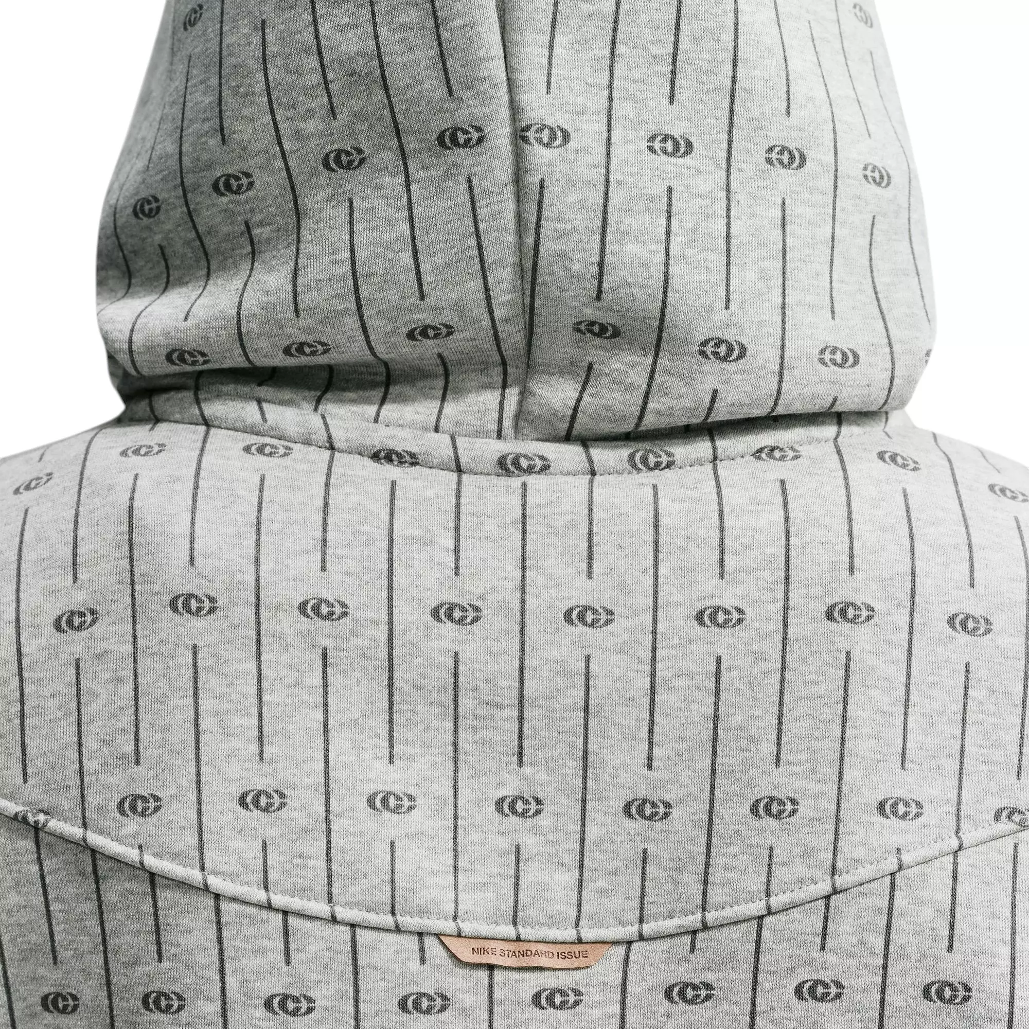 Nike Caitlin Blue Women's Standard Issue Brushed Pullover Basketball Hoodie - GREY