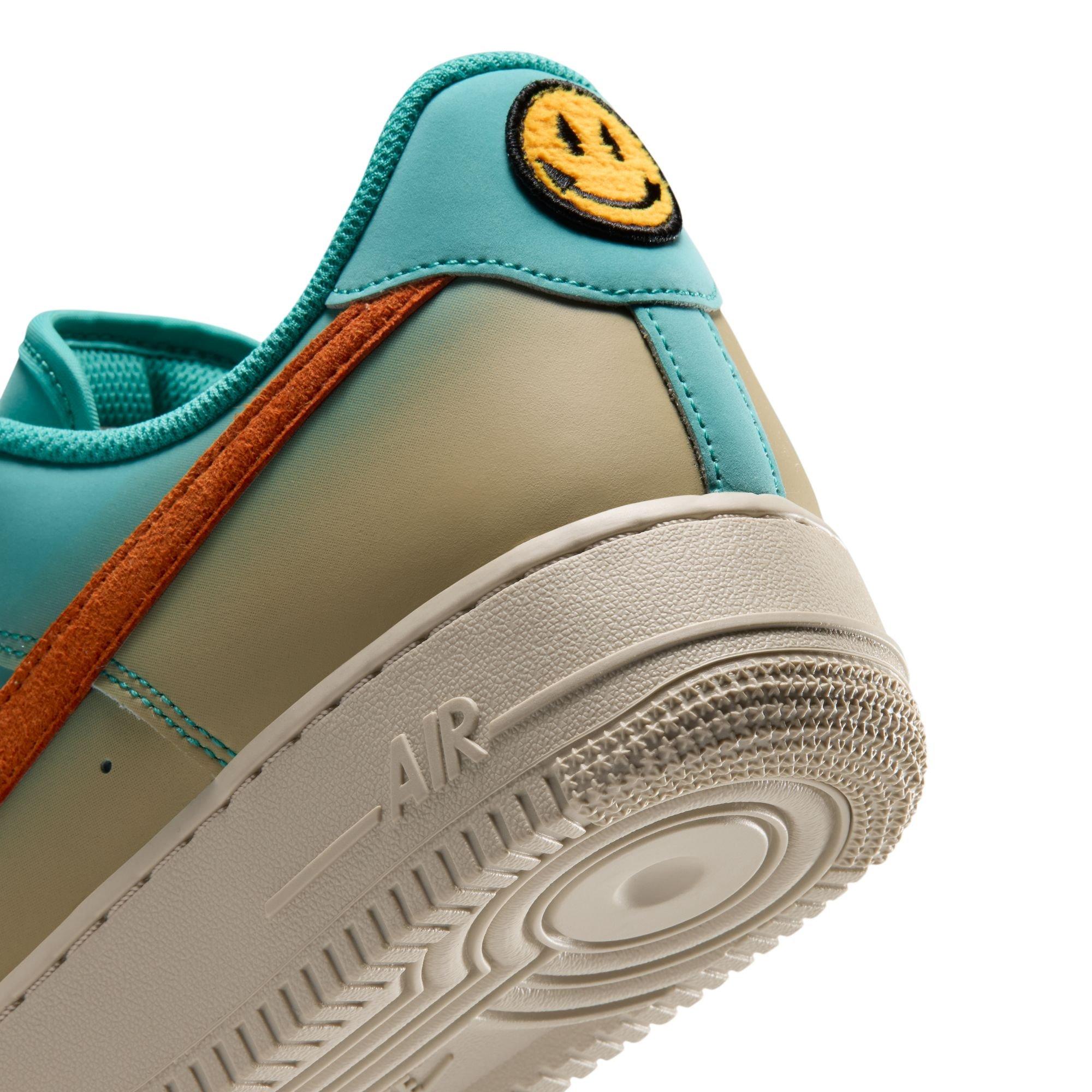 Nike Air Force 1 '07 LV8 "Oasis Teal/Mesa Orange/Sanddrift" Men's Shoe - TEAL/ORANGE