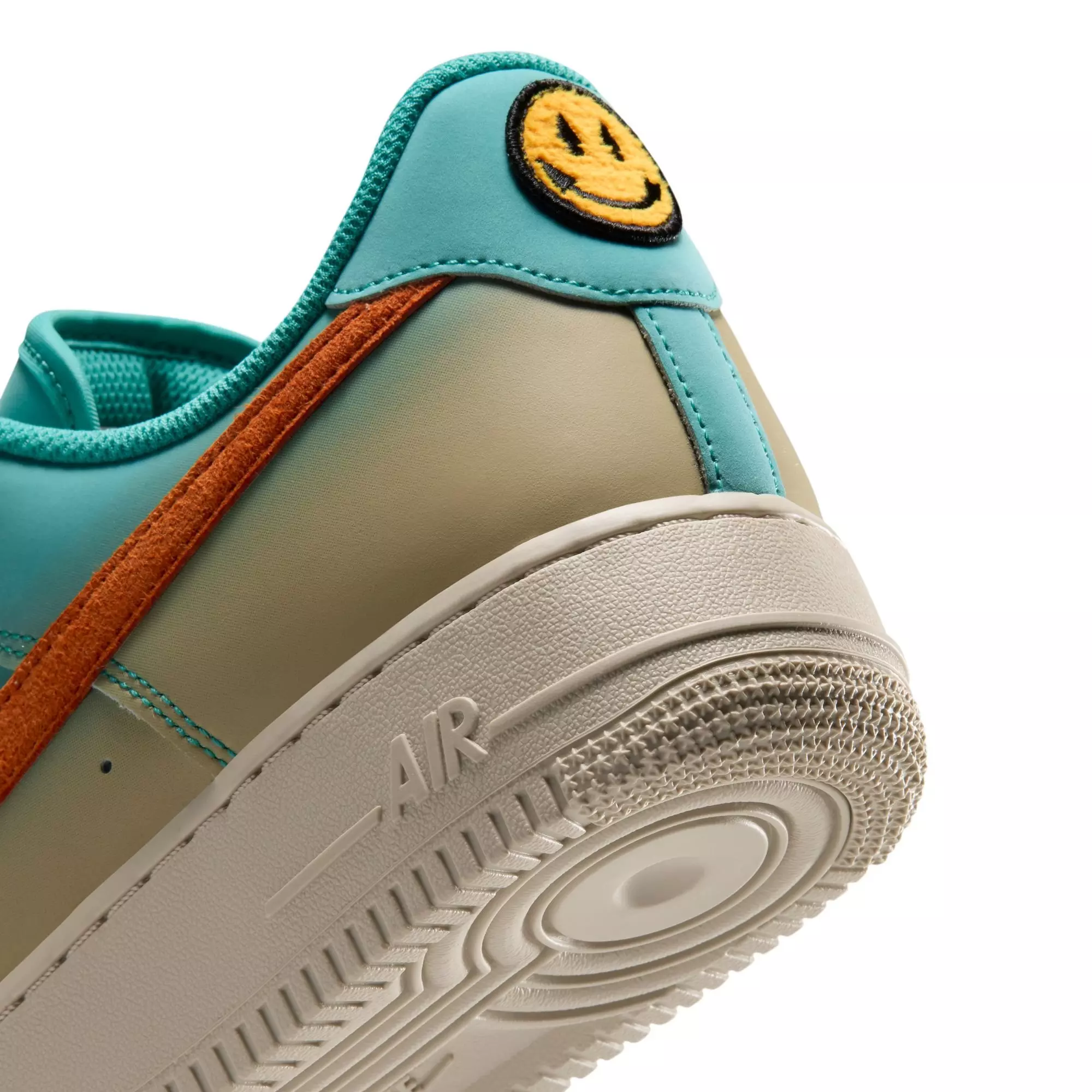 Nike Air Force 1 '07 LV8 "Oasis Teal/Mesa Orange/Sanddrift" Men's Shoe - TEAL/ORANGE