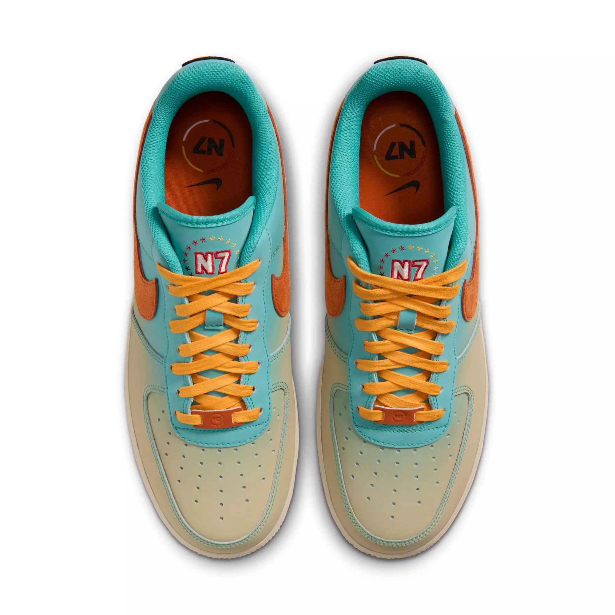 Nike Air Force 1 '07 LV8 "Oasis Teal/Mesa Orange/Sanddrift" Men's Shoe - TEAL/ORANGE