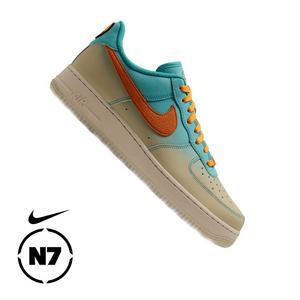 Nike Air Force 1 '07 LV8 "Oasis Teal/Mesa Orange/Sanddrift" Men's Shoe - TEAL/ORANGE