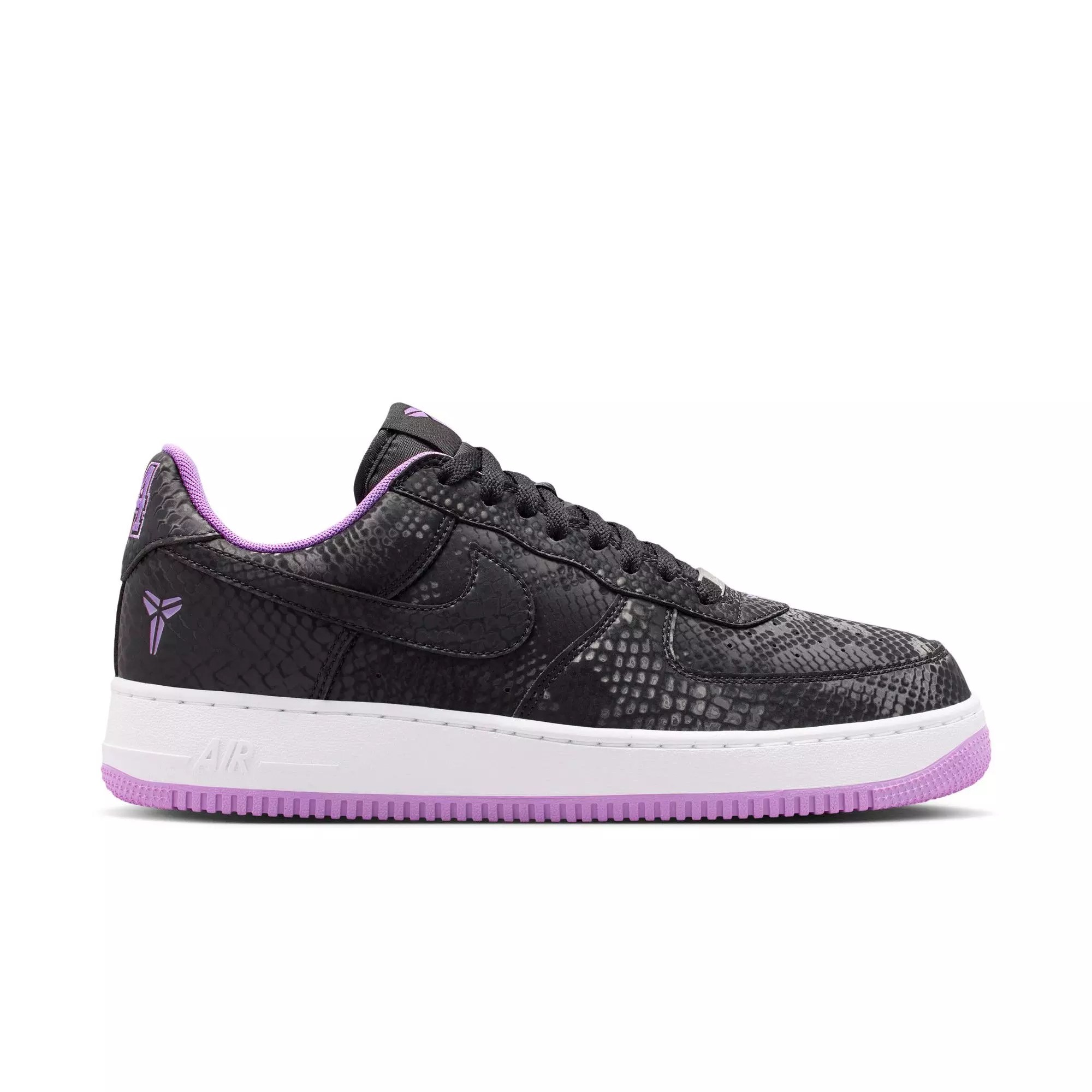 Nike Kobe Air Force 1 Low "Purple Stardust" Men's Shoe - BLACK/PURPLE STARDUST/WHITE