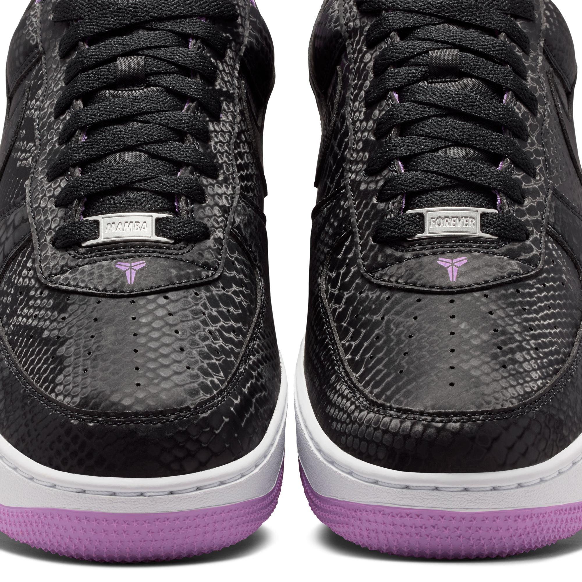 Nike Kobe Air Force 1 Low "Purple Stardust" Men's Shoe - BLACK/PURPLE STARDUST/WHITE