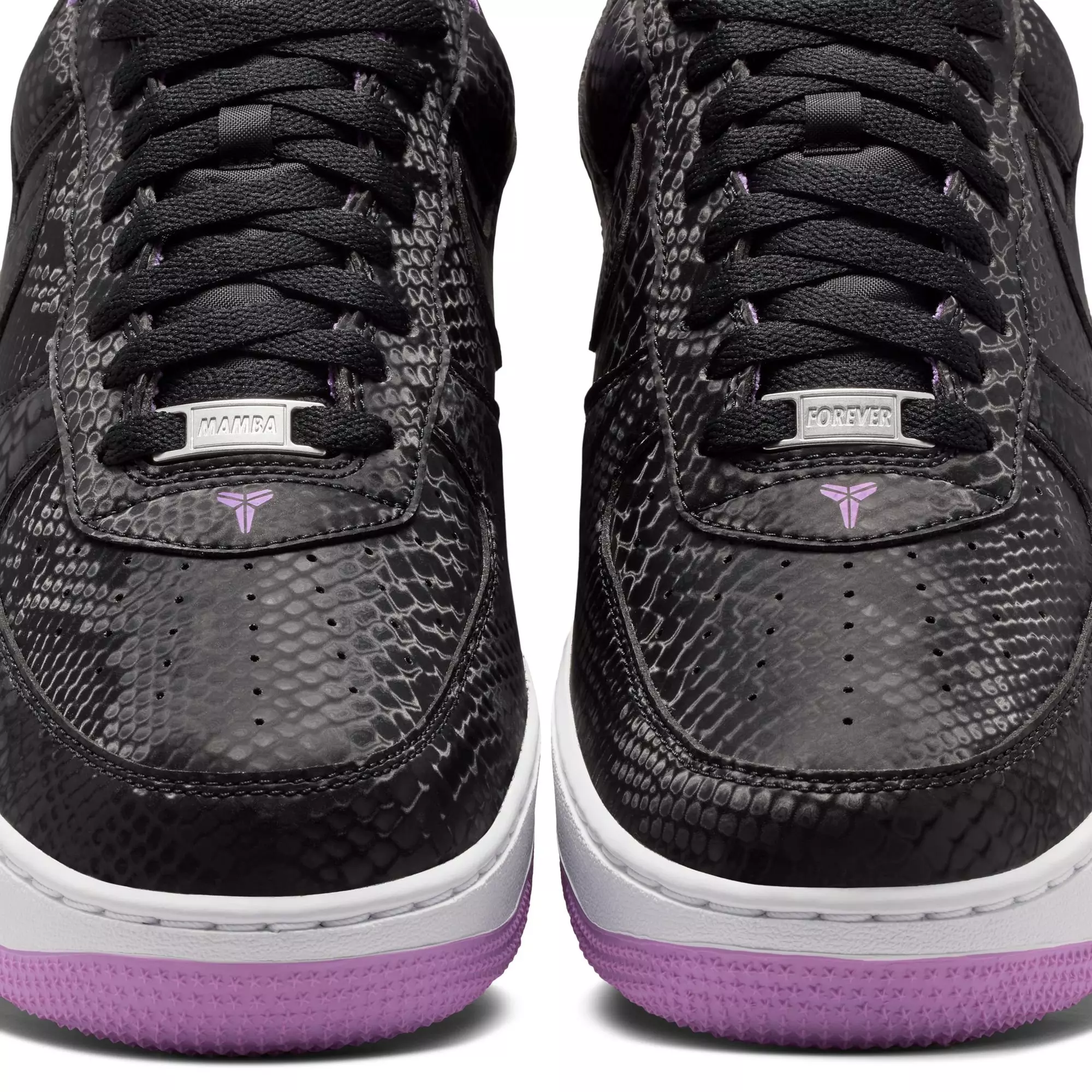Nike Kobe Air Force 1 Low "Purple Stardust" Men's Shoe - BLACK/PURPLE STARDUST/WHITE