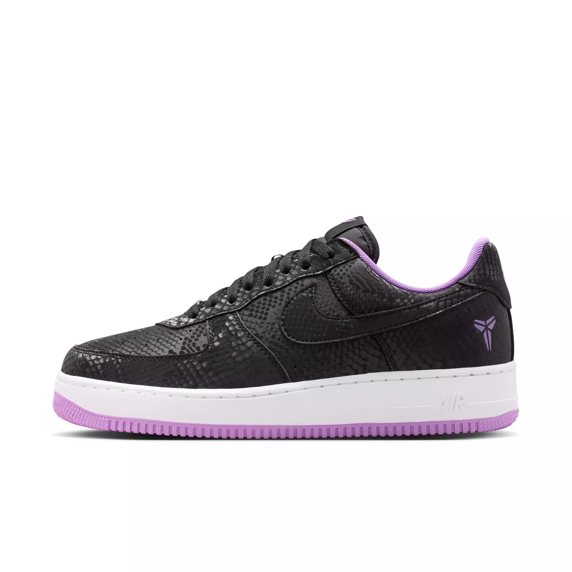 Nike Kobe Air Force 1 Low "Purple Stardust" Men's Shoe - BLACK/PURPLE STARDUST/WHITE