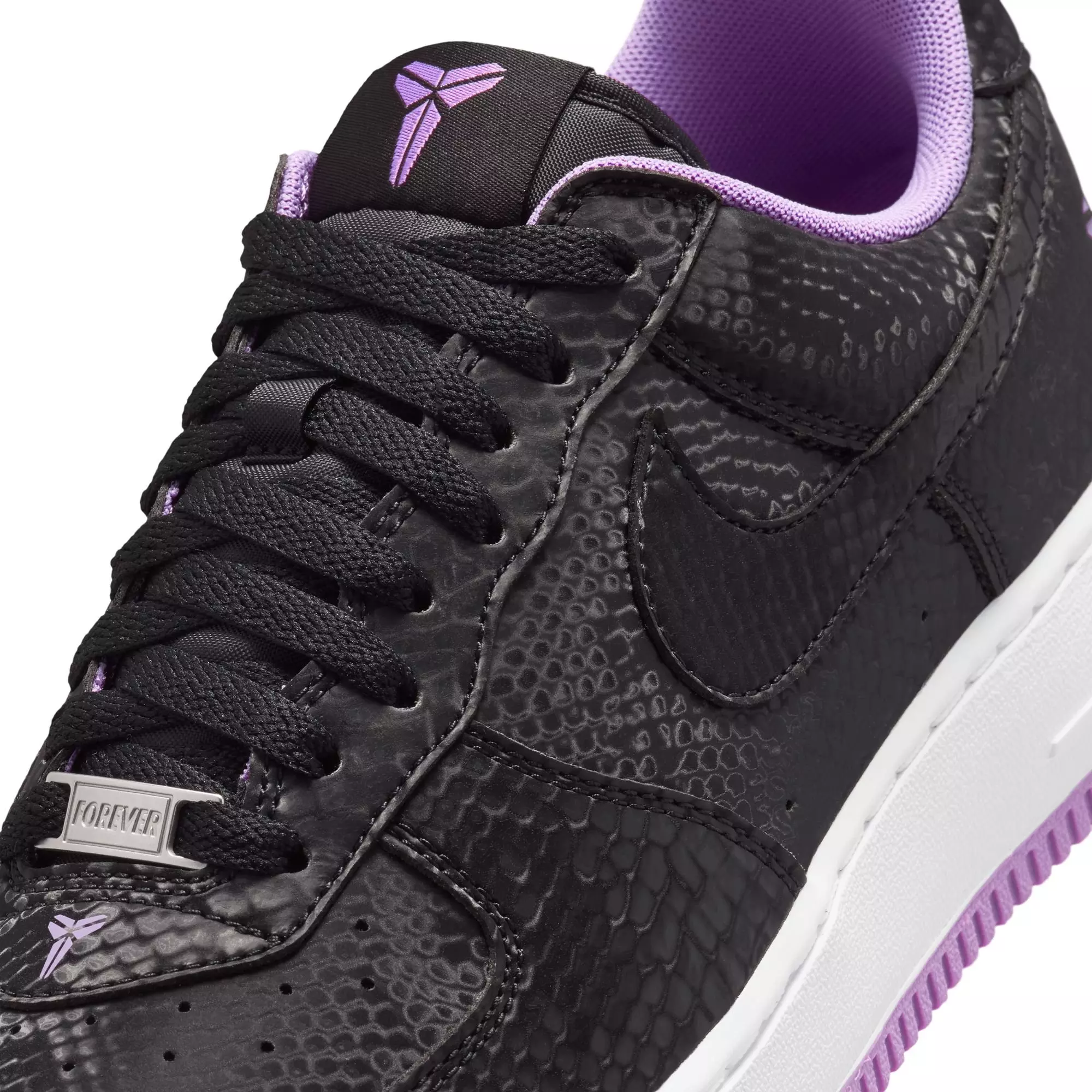 Nike Kobe Air Force 1 Low "Purple Stardust" Men's Shoe - BLACK/PURPLE STARDUST/WHITE