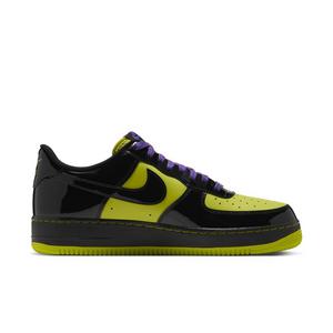 Nike Air Force 1 '07 LV8 "Bright Cactus/Black/Dark Iris" Men's Shoe - BLACK/YELLOW