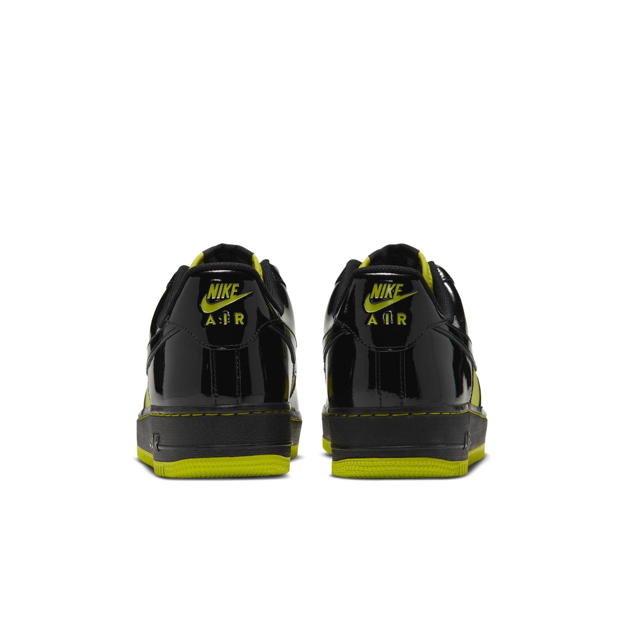 Nike Air Force 1 '07 LV8 "Bright Cactus/Black/Dark Iris" Men's Shoe - BLACK/YELLOW