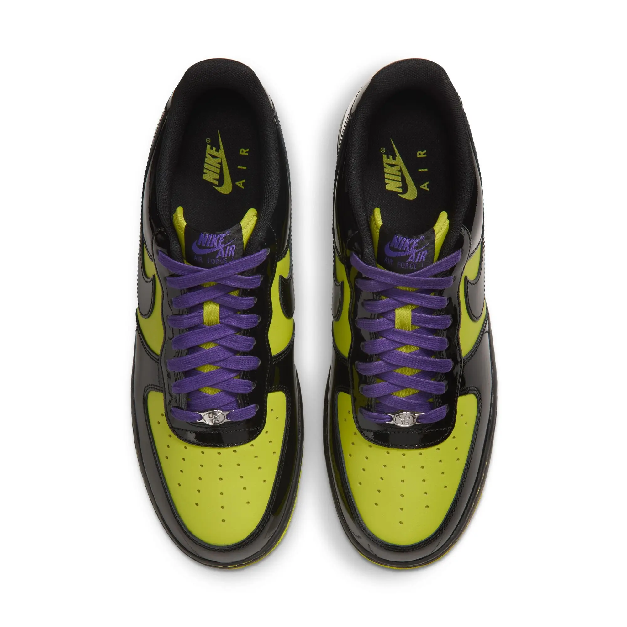 Nike Air Force 1 '07 LV8 "Bright Cactus/Black/Dark Iris" Men's Shoe - BLACK/YELLOW