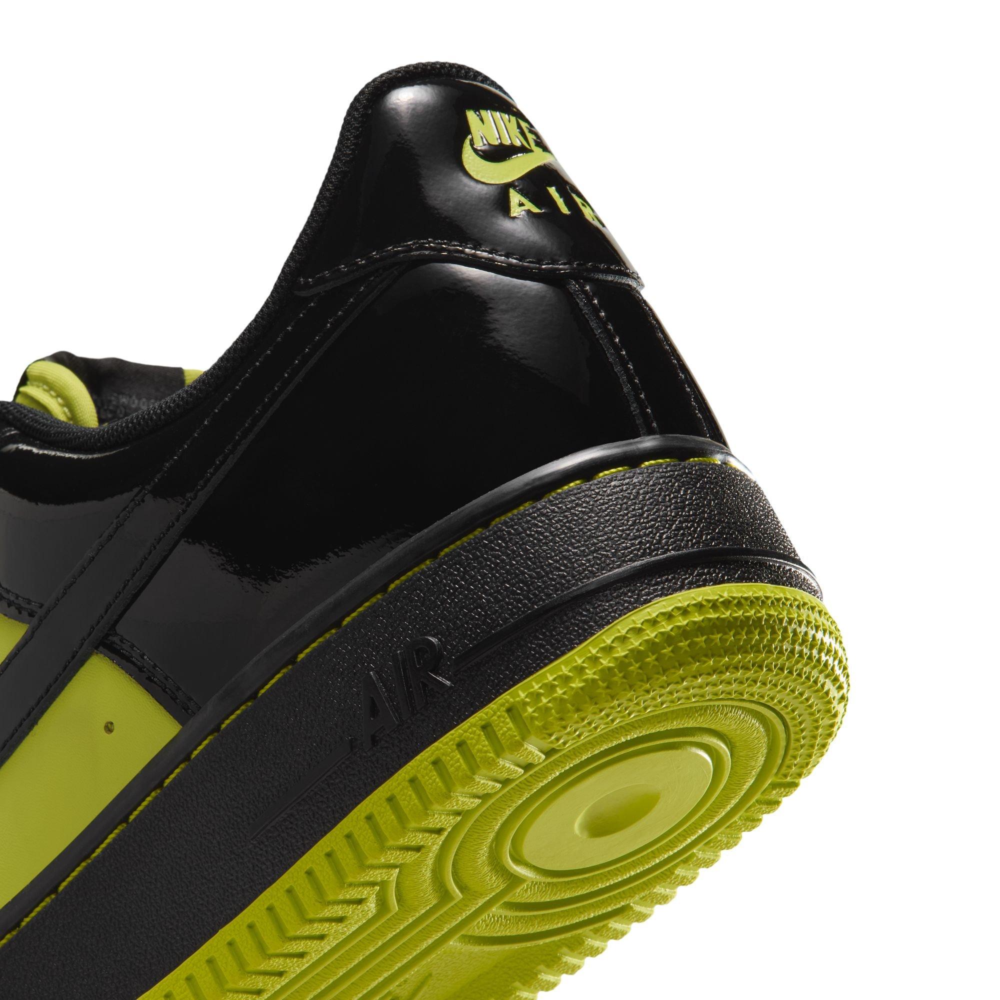 Nike Air Force 1 '07 LV8 "Bright Cactus/Black/Dark Iris" Men's Shoe - BLACK/YELLOW