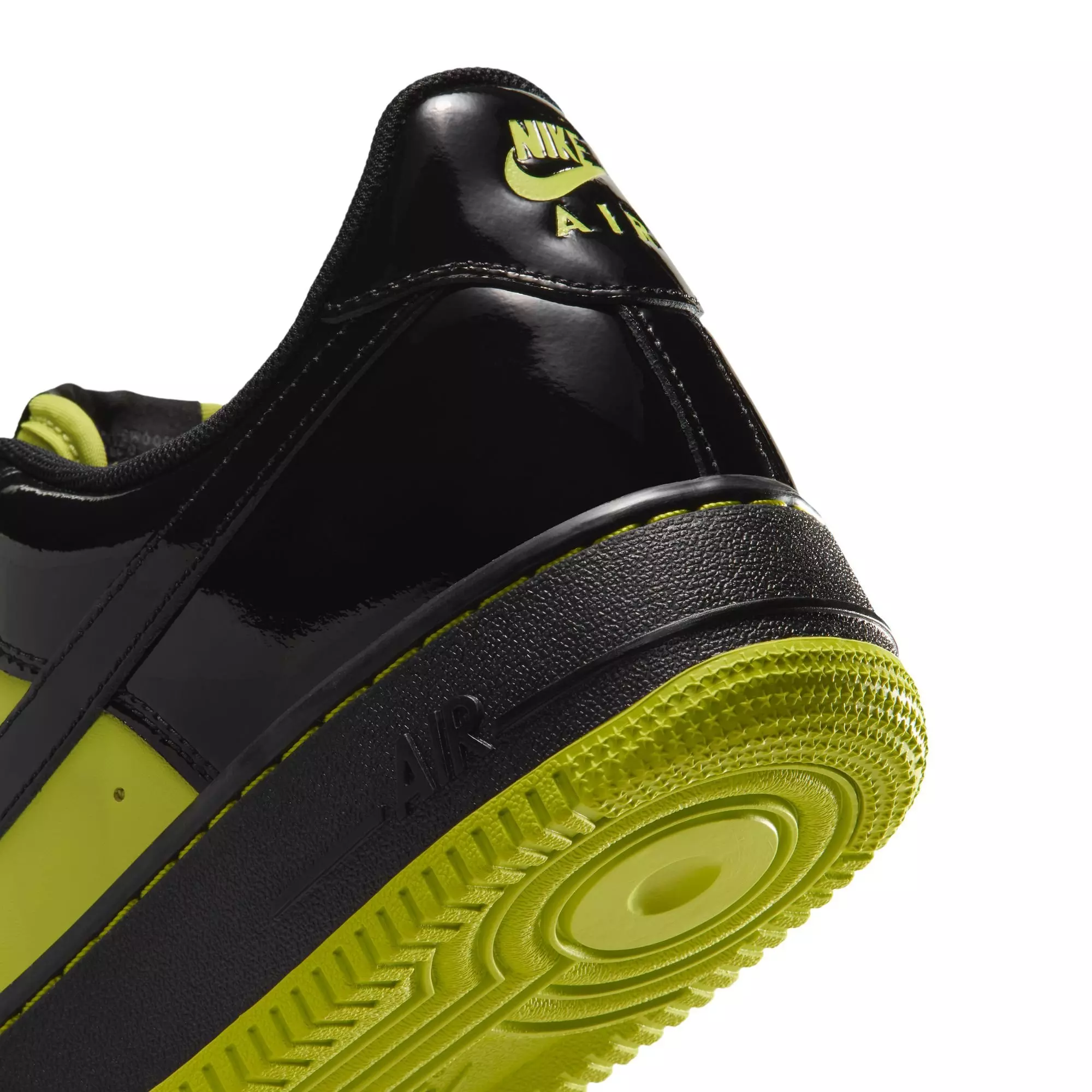 Nike Air Force 1 '07 LV8 "Bright Cactus/Black/Dark Iris" Men's Shoe - BLACK/YELLOW