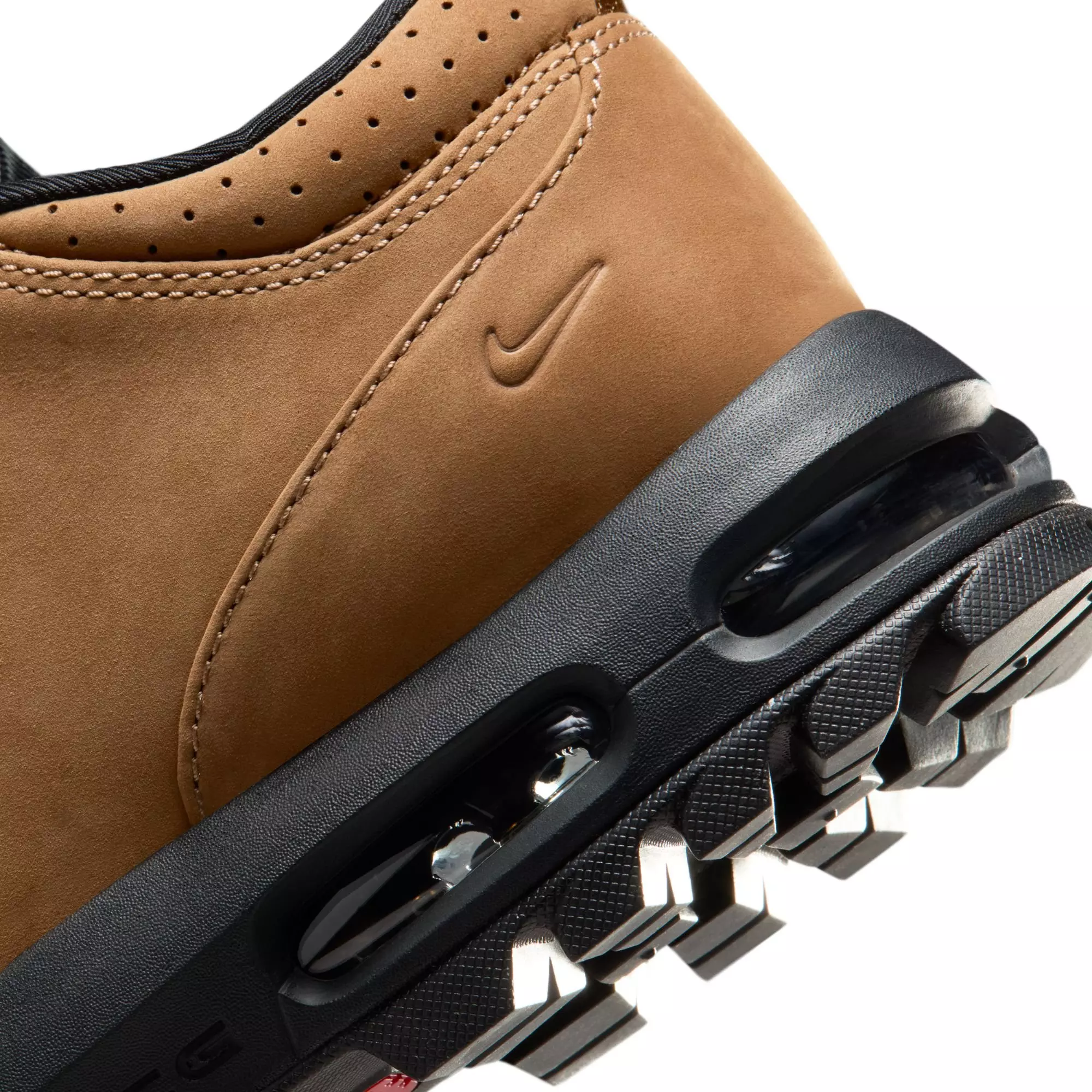 Nike Air Max Goadome Low SP "Taupe/University Red/Black" Men's Boot - TAN