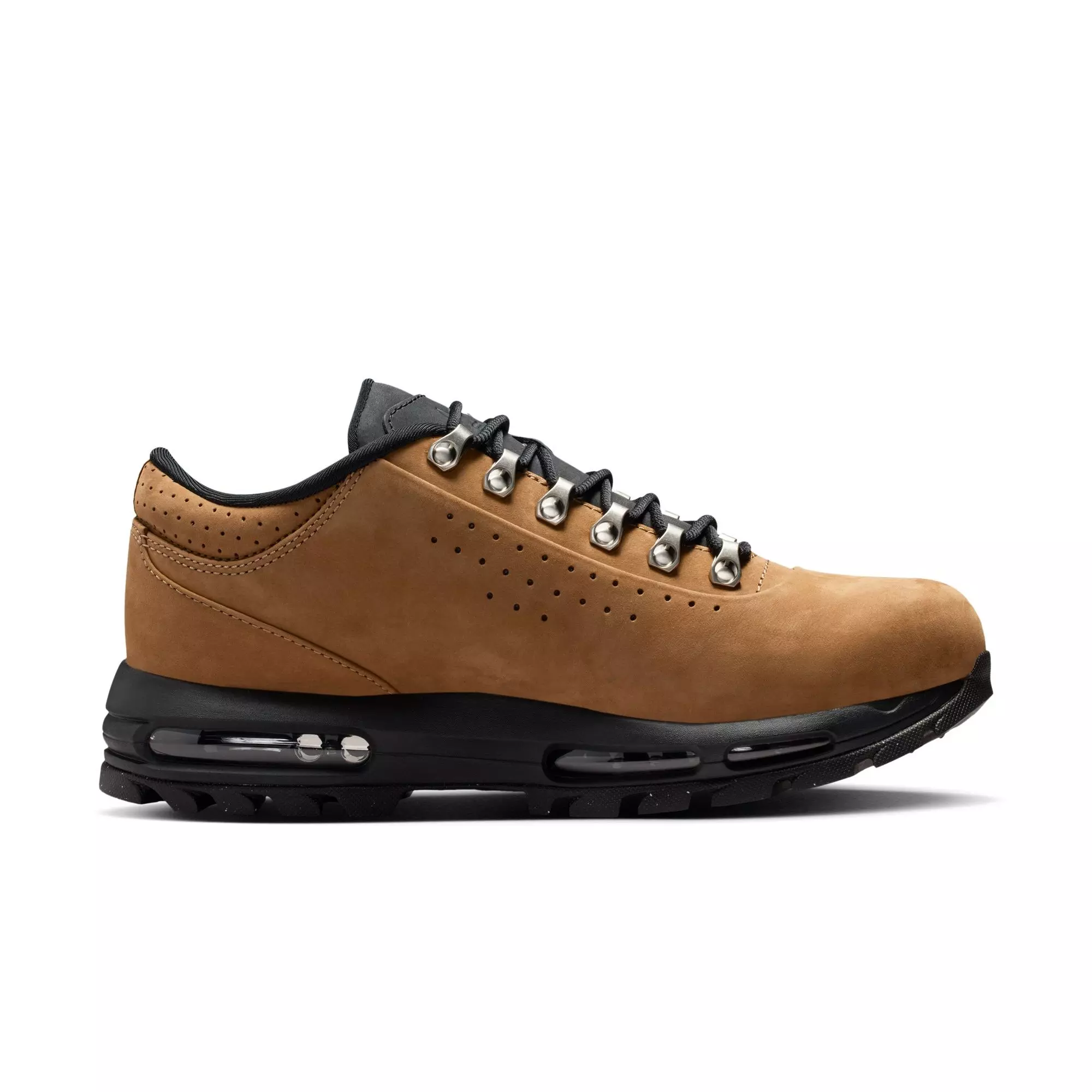 Nike Air Max Goadome Low SP "Taupe/University Red/Black" Men's Boot - TAN