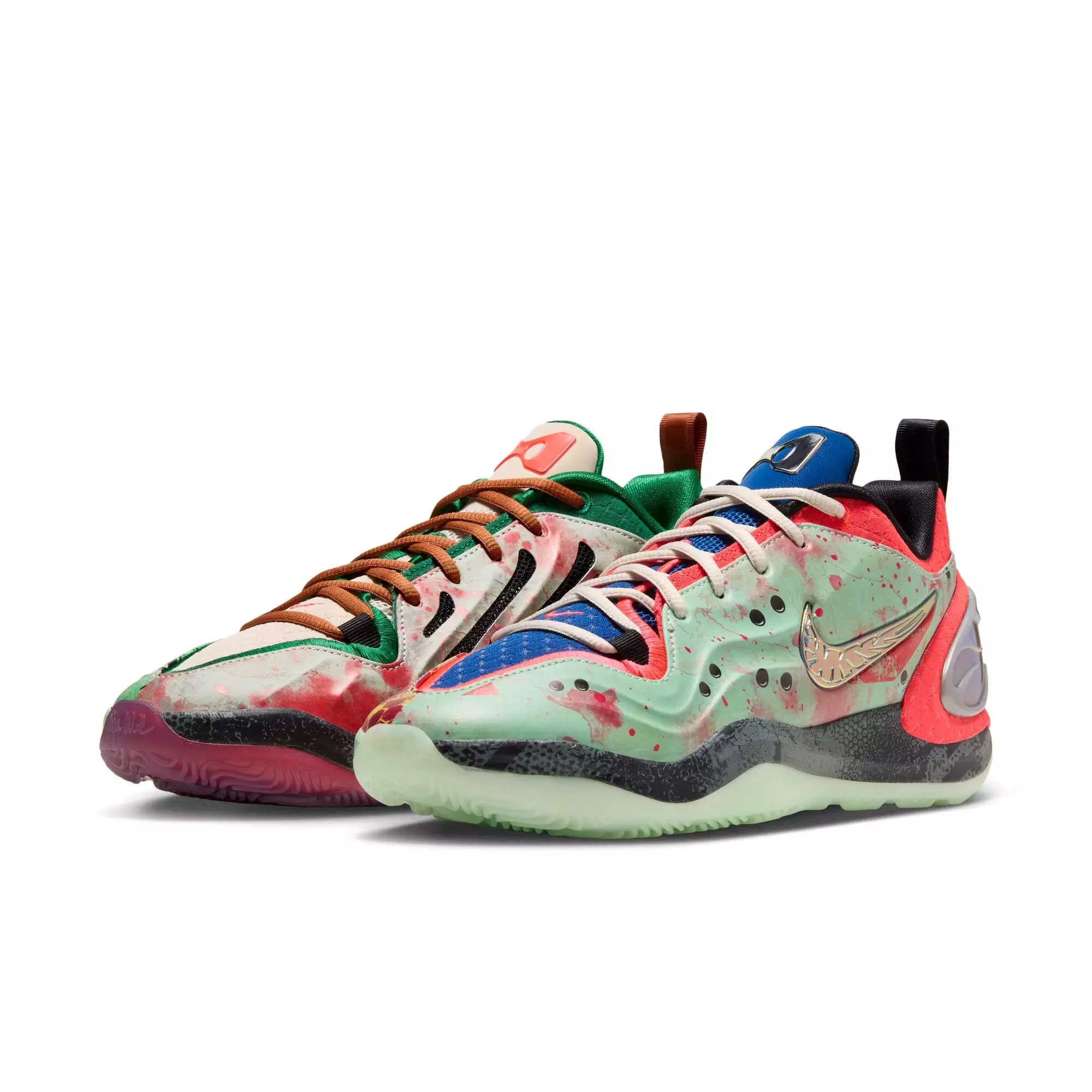 Nike A'Two "Potion No. 22" Basketball Shoe - LT OREWOOD BRN/BLACK/PINE GREEN