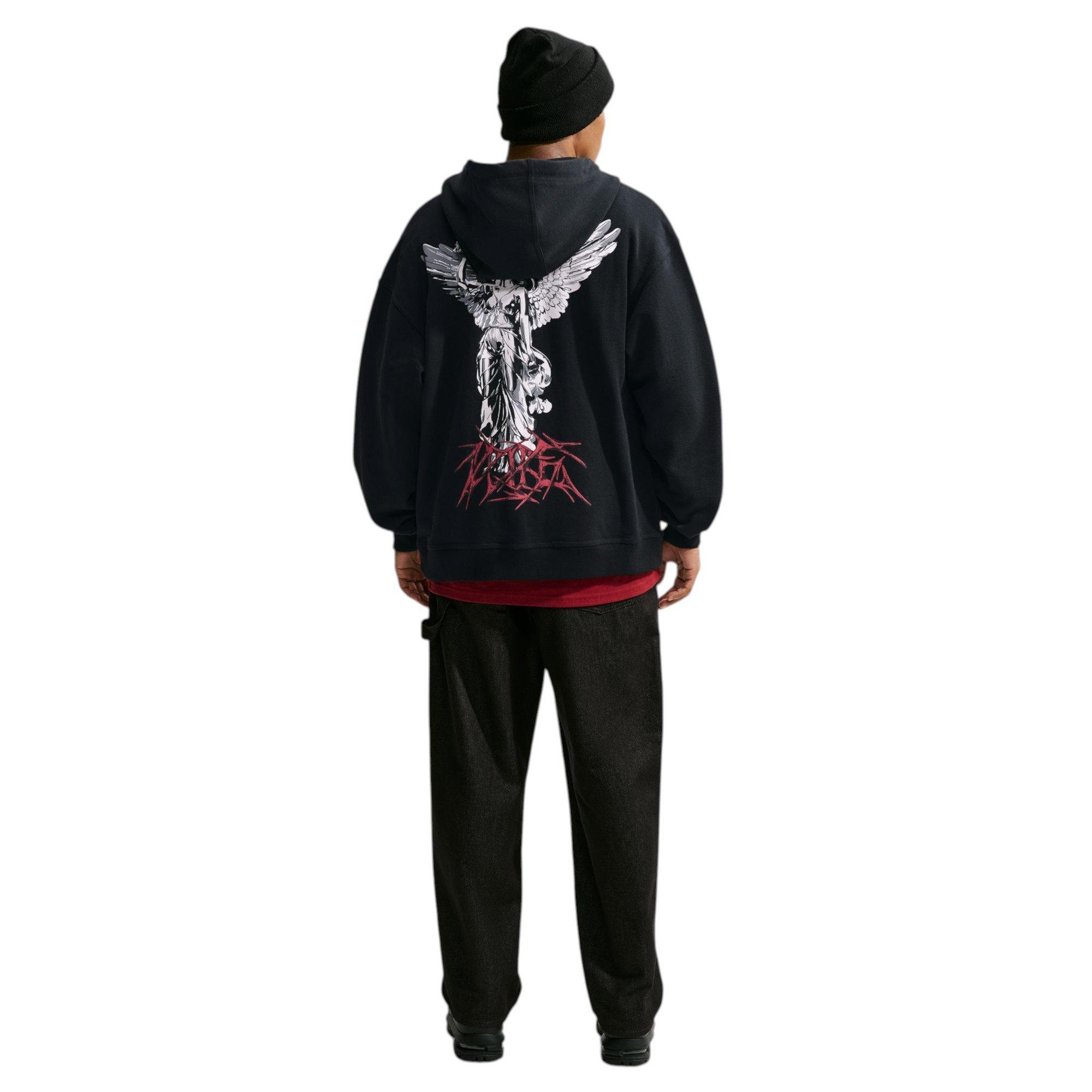 M NK NSW GFX FZ HOOD YMH GODDESS - BLACK - BLACK