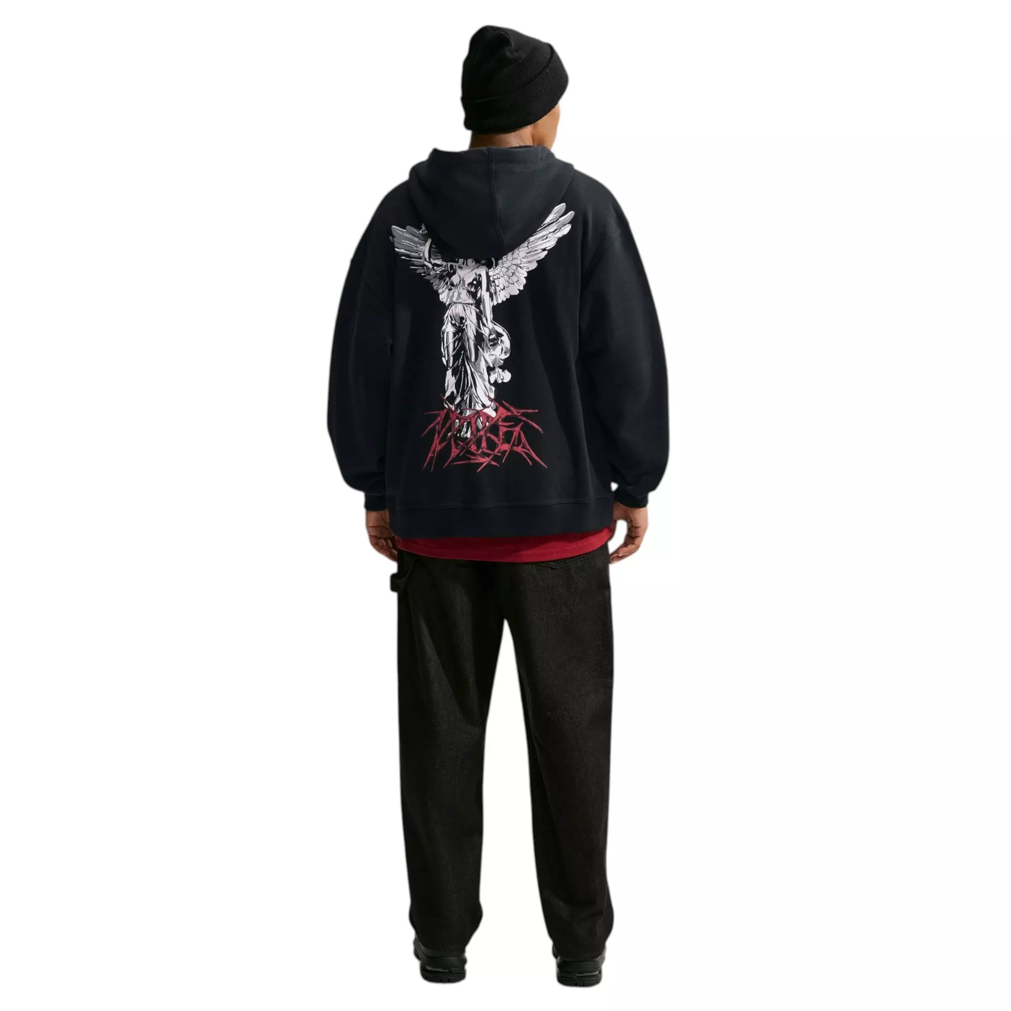 M NK NSW GFX FZ HOOD YMH GODDESS - BLACK - BLACK