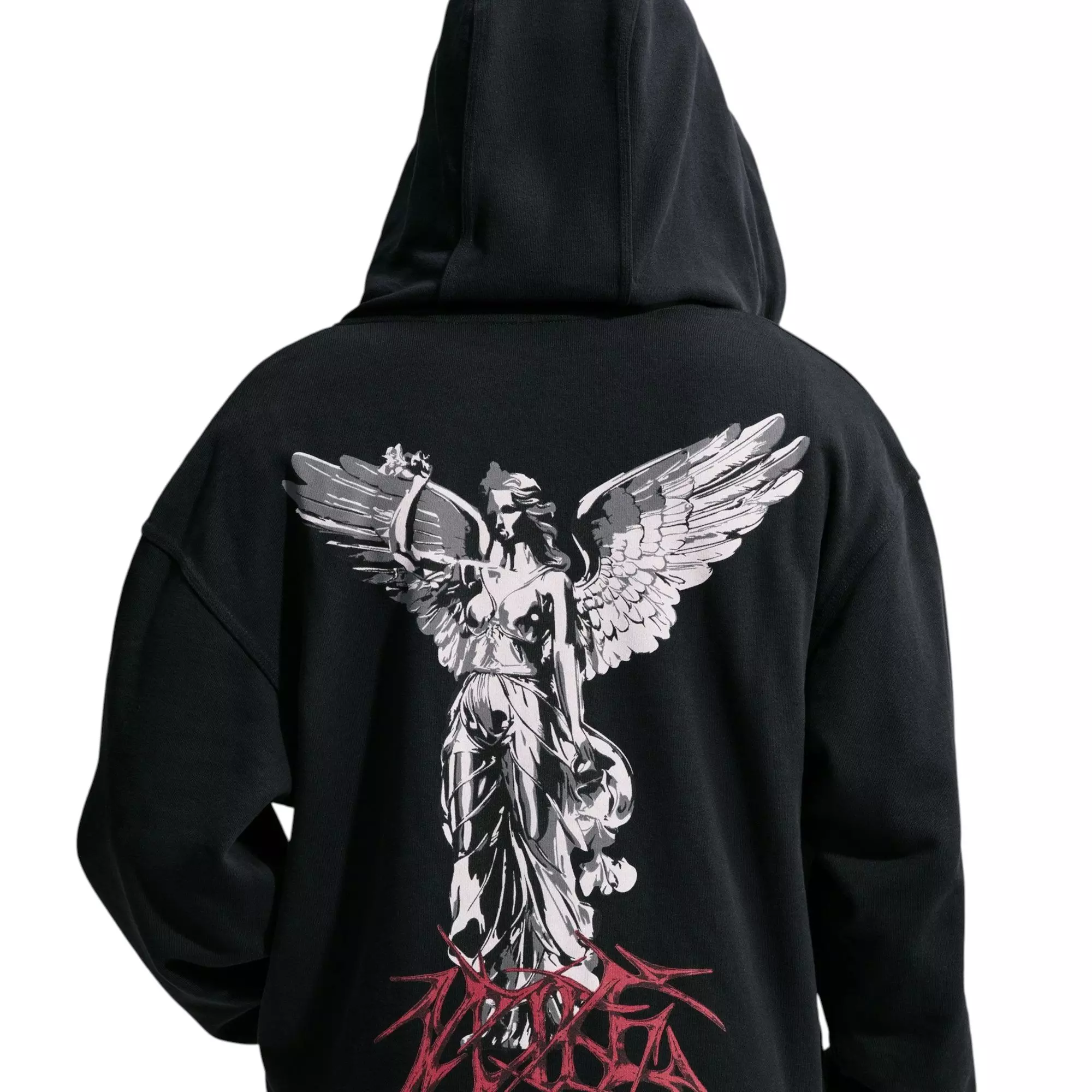 M NK NSW GFX FZ HOOD YMH GODDESS - BLACK - BLACK
