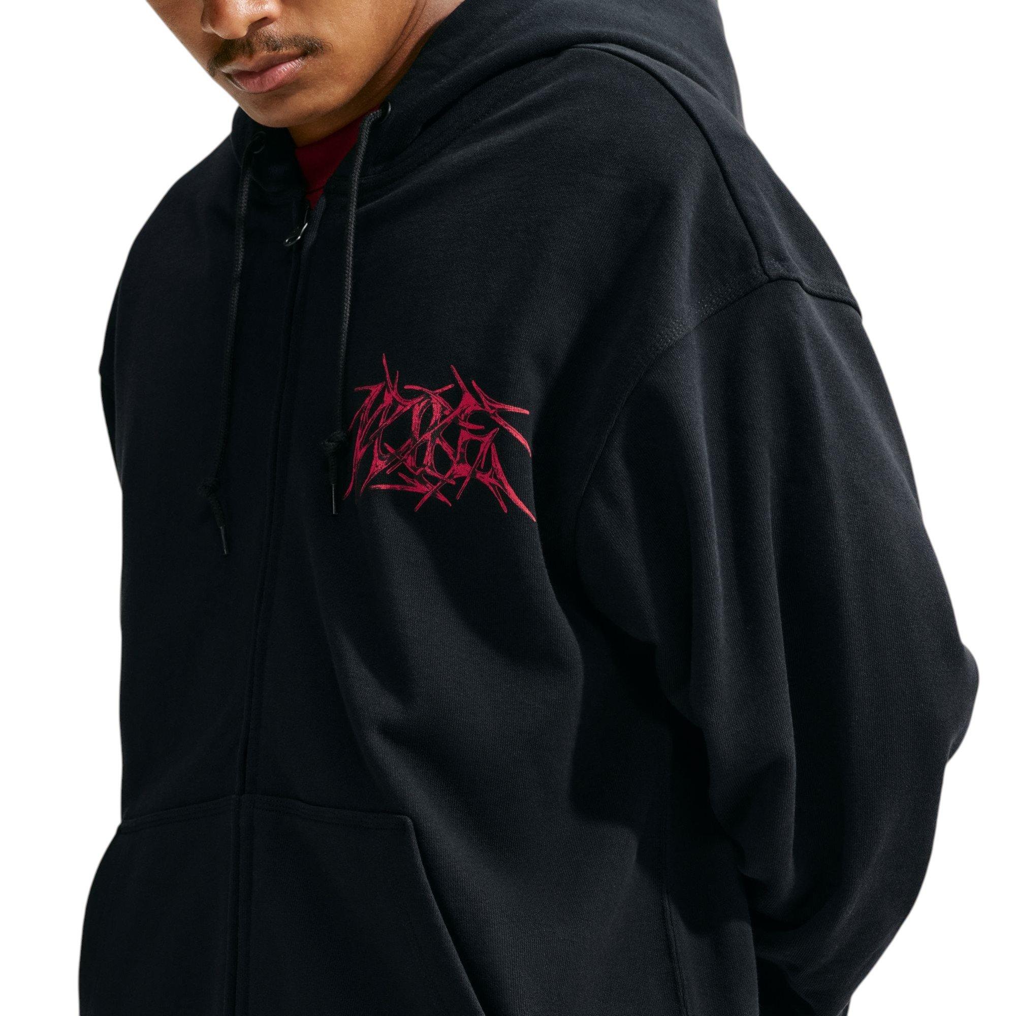 M NK NSW GFX FZ HOOD YMH GODDESS - BLACK - BLACK