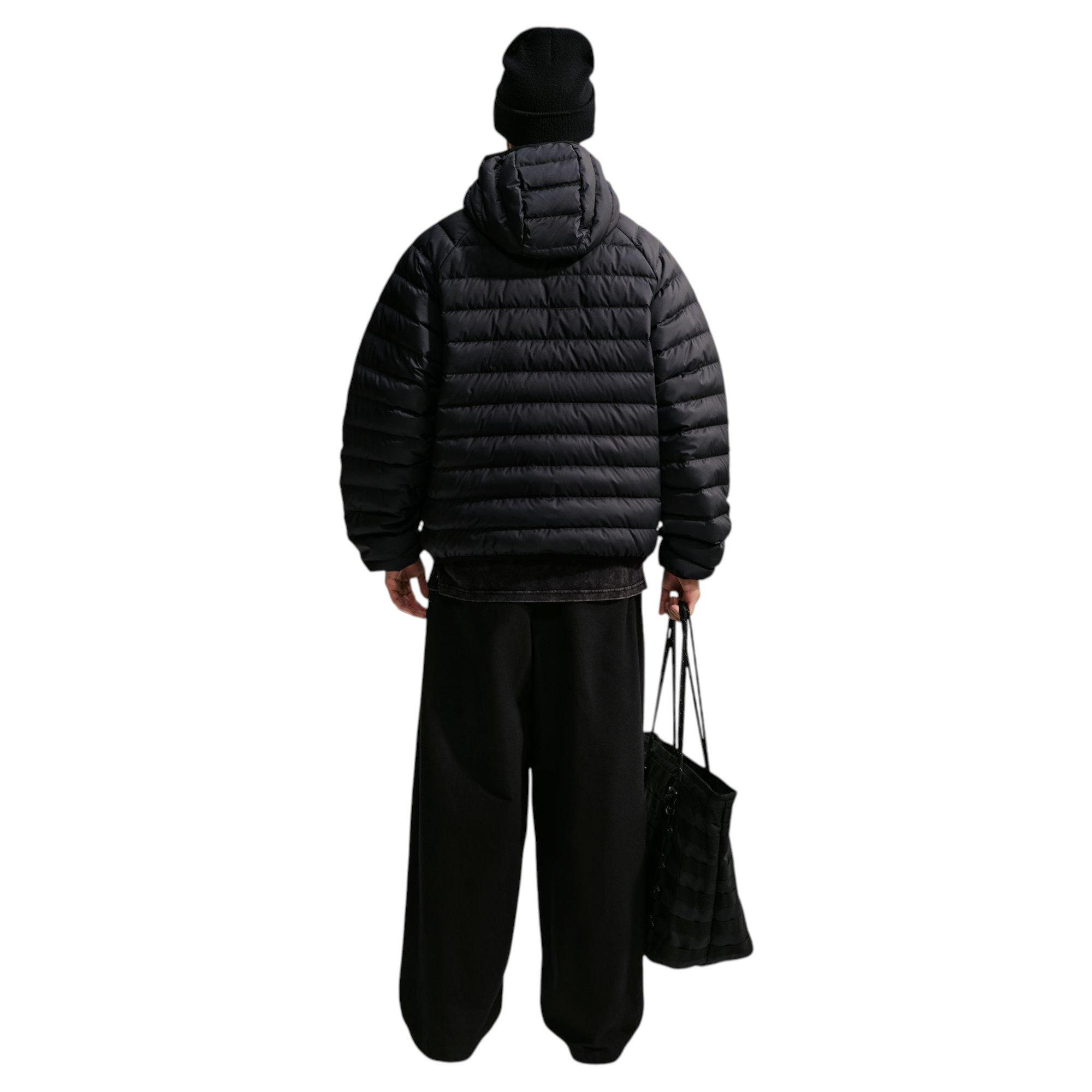 M NK WR LTWT PUFFER HOOD JKT - BLACK - BLACK