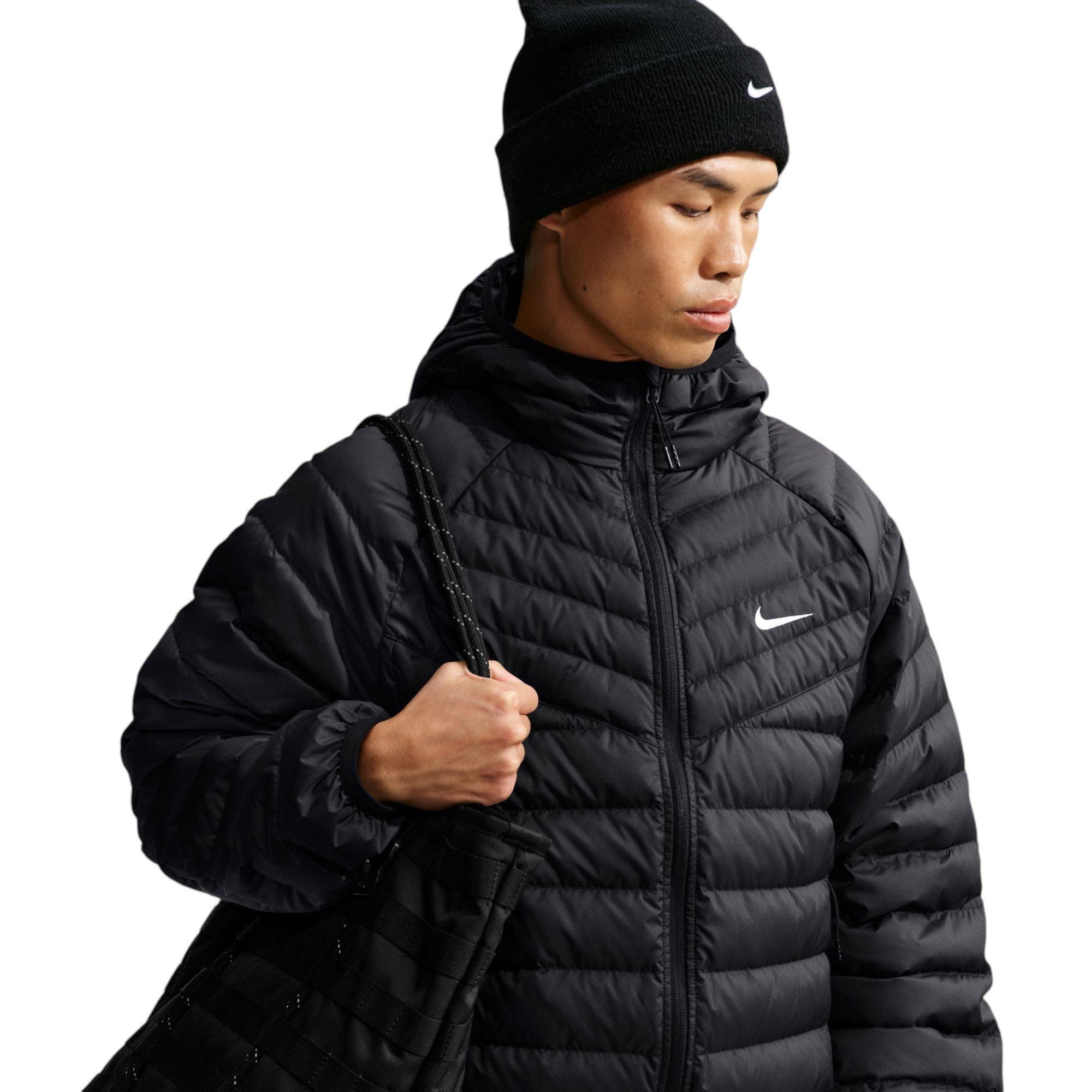 M NK WR LTWT PUFFER HOOD JKT - BLACK - BLACK
