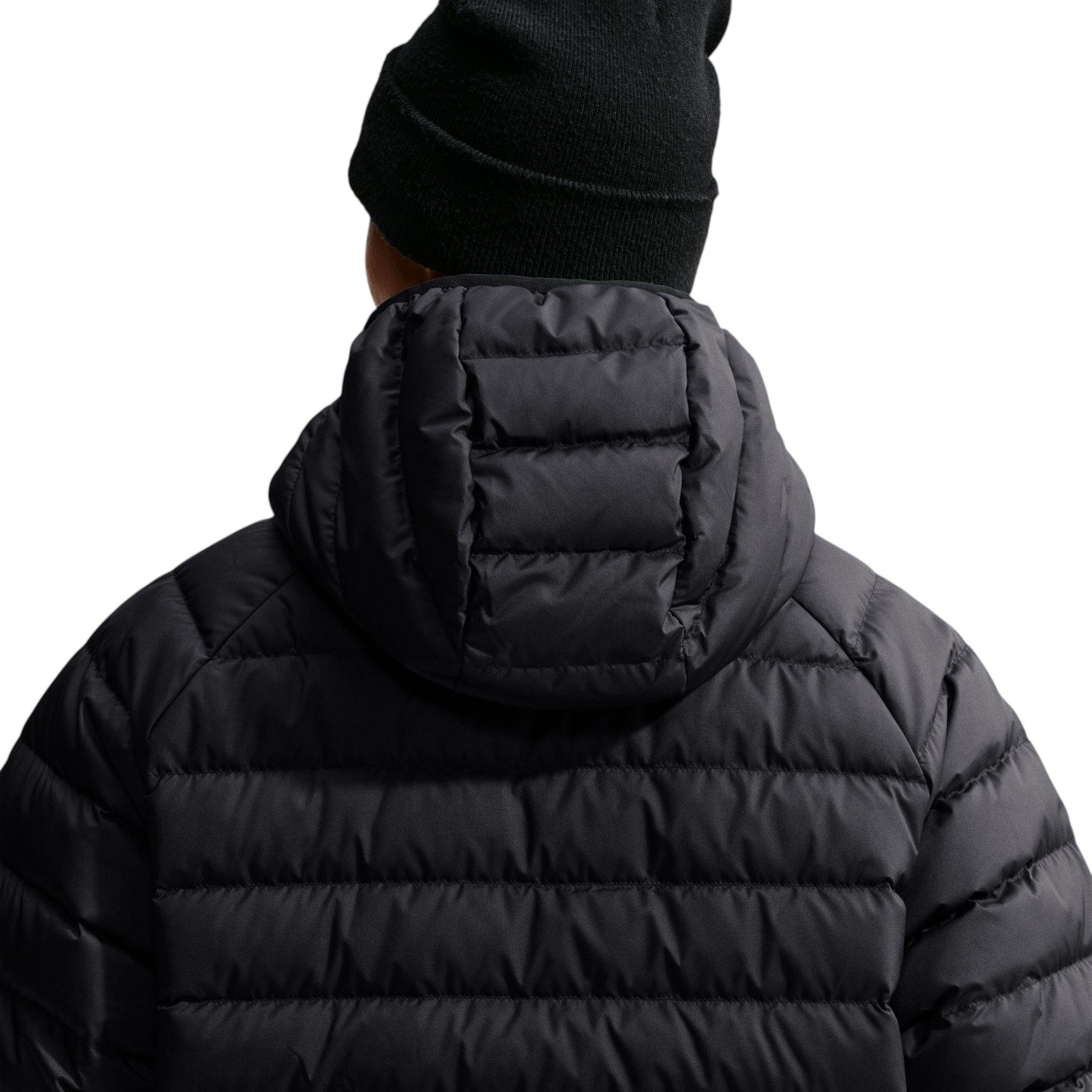 M NK WR LTWT PUFFER HOOD JKT - BLACK - BLACK