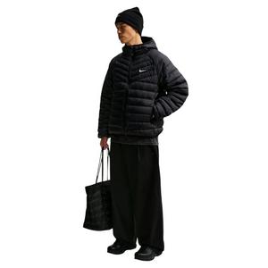 M NK WR LTWT PUFFER HOOD JKT - BLACK - BLACK