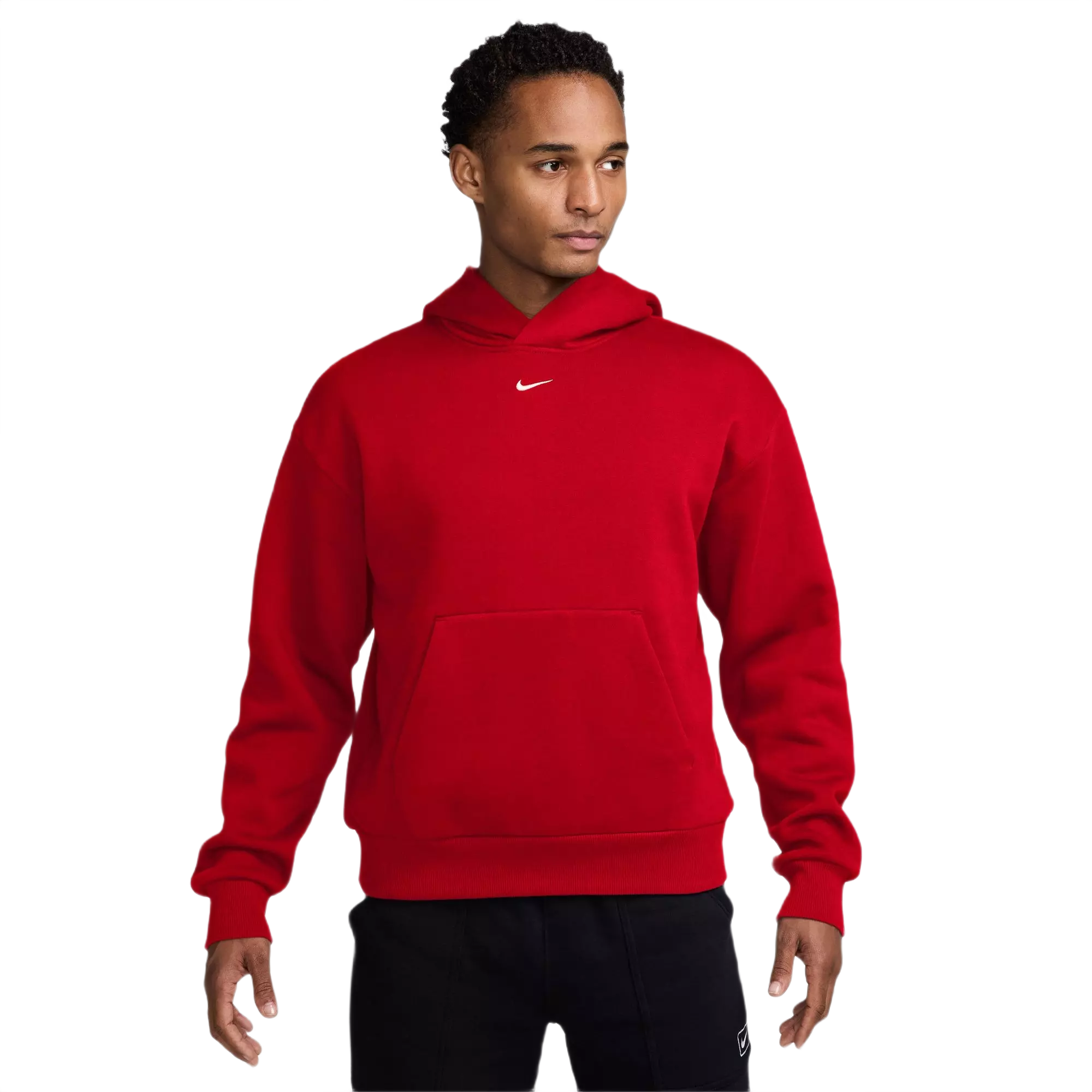 Nike Men's Solo Fleece Pullover Hoodie - Red - RED