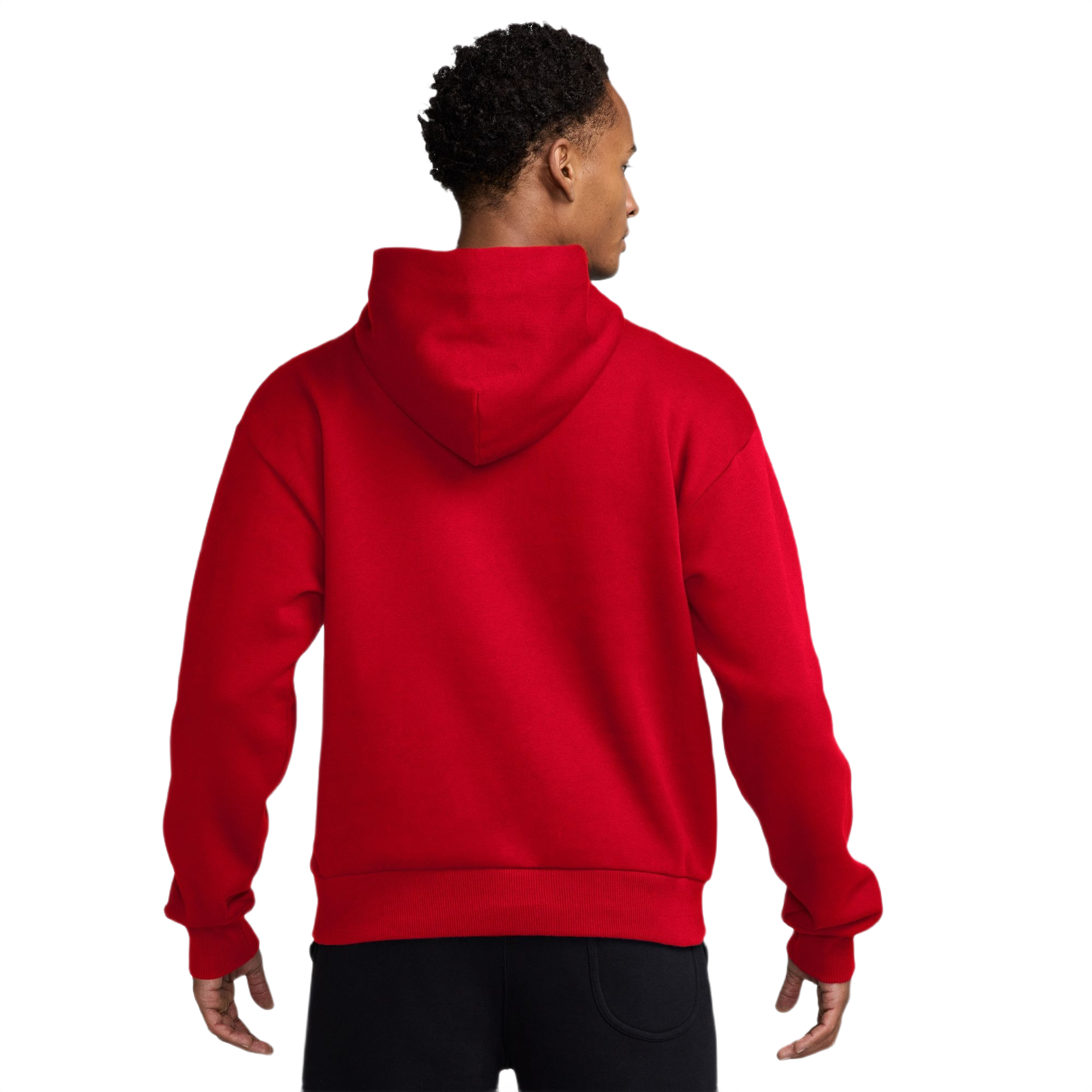 Nike Men's Solo Fleece Pullover Hoodie - Red - RED