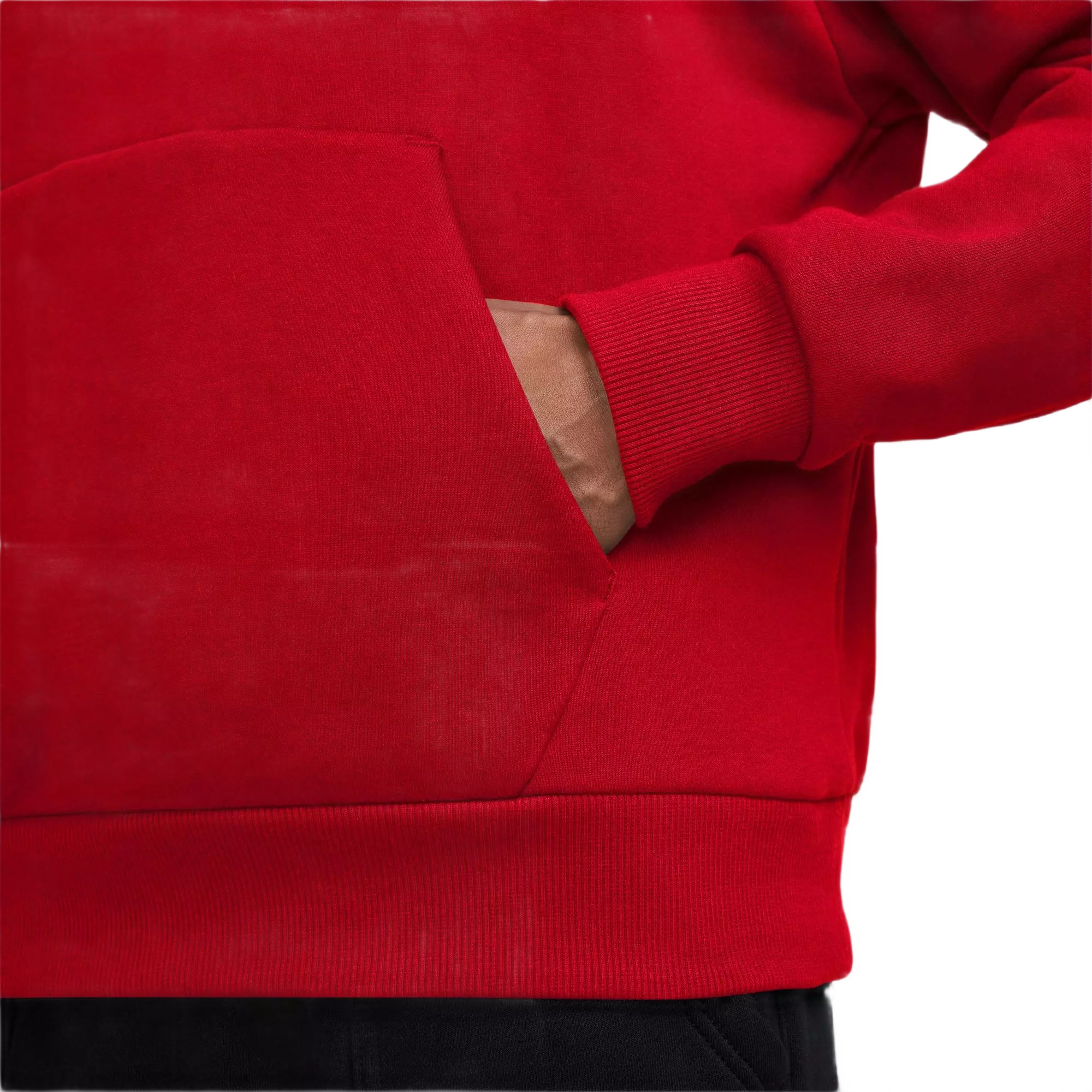 Nike Men's Solo Fleece Pullover Hoodie - Red - RED