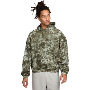 Nike Men's Standard Issue Therma-FIT Brushed Basketball Pullover Hoodie - Olive Camo - OLIVE CAMO