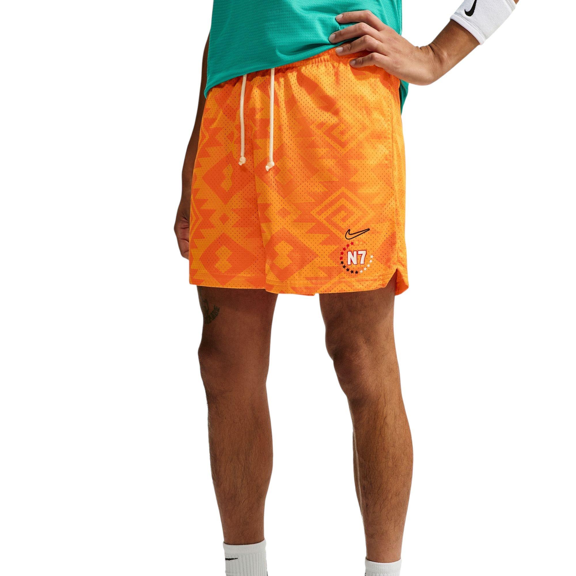 Nike Standard Issue N7 Men's 5" Dri-FIT Mesh Basketball Shorts - ORANGE