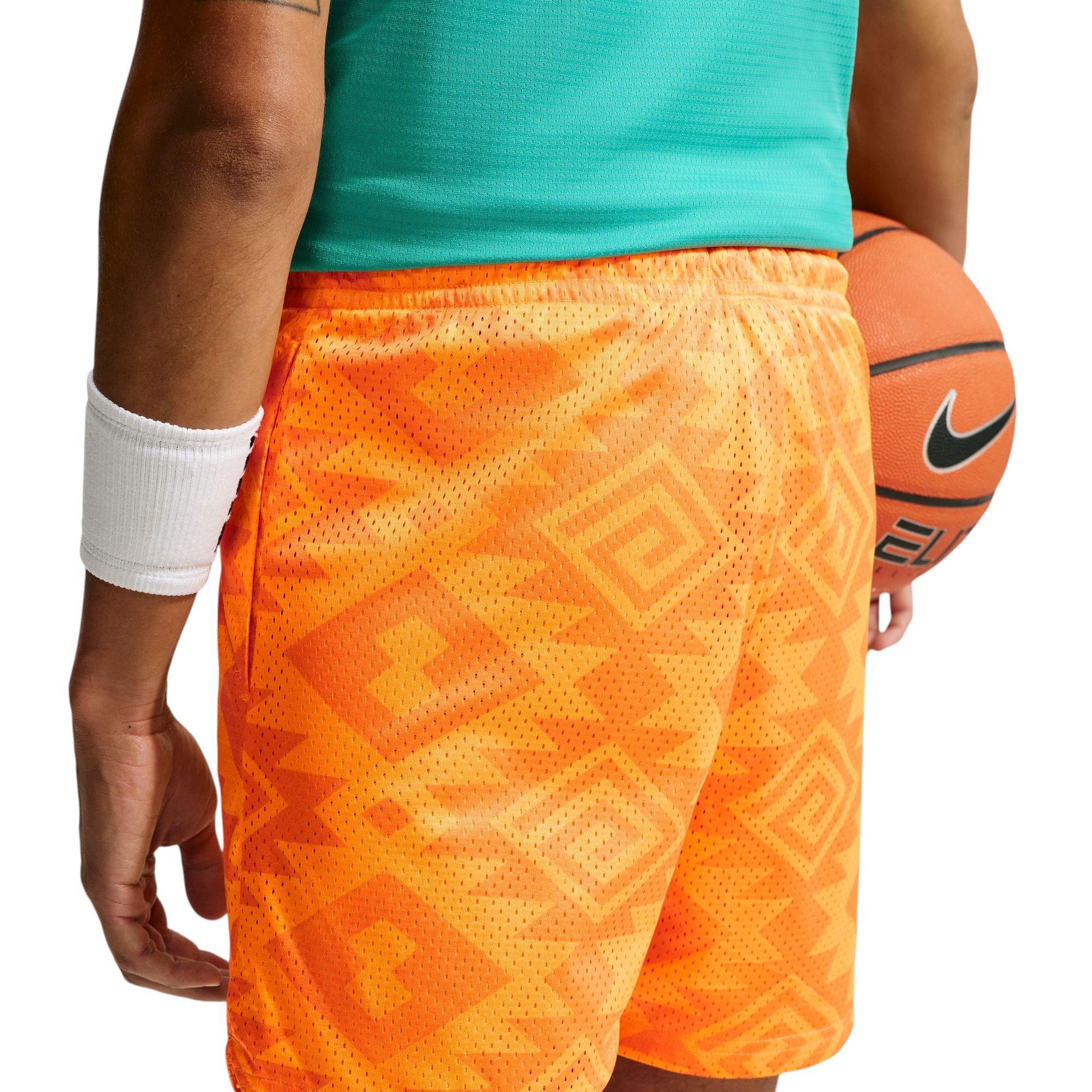Nike Standard Issue N7 Men's 5" Dri-FIT Mesh Basketball Shorts - ORANGE