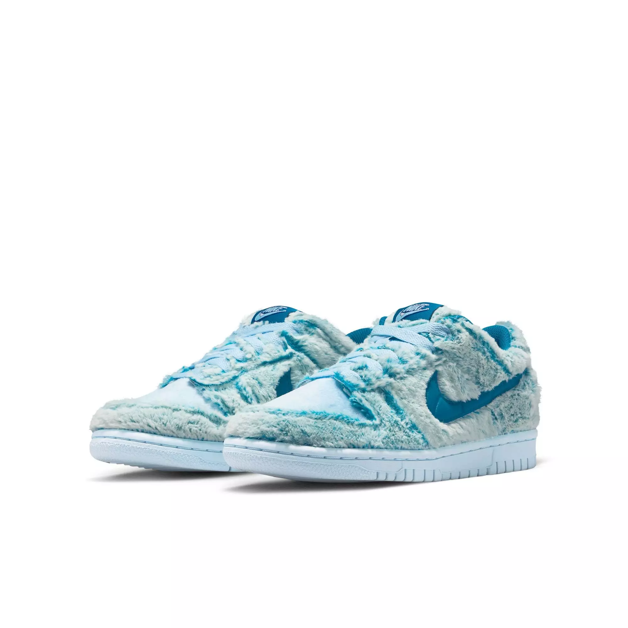 Nike Dunk Low "Celestine Blue/Green Abyss/White" Grade School Girls' Shoe - BLUE
