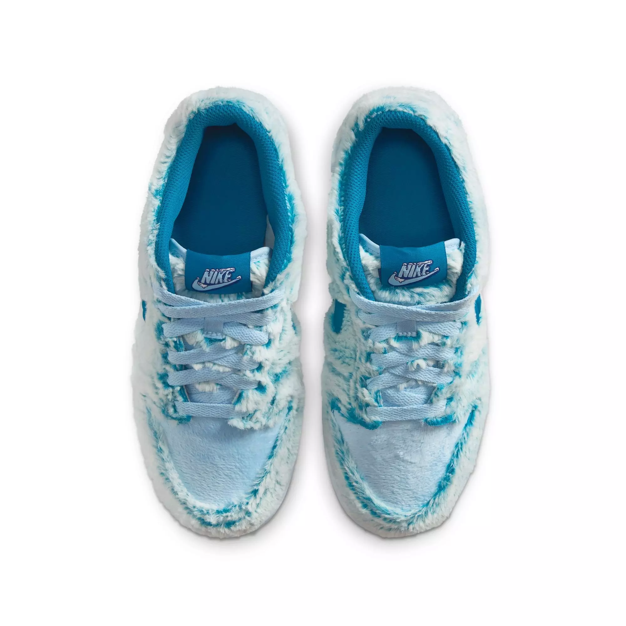 Nike Dunk Low "Celestine Blue/Green Abyss/White" Grade School Girls' Shoe - BLUE