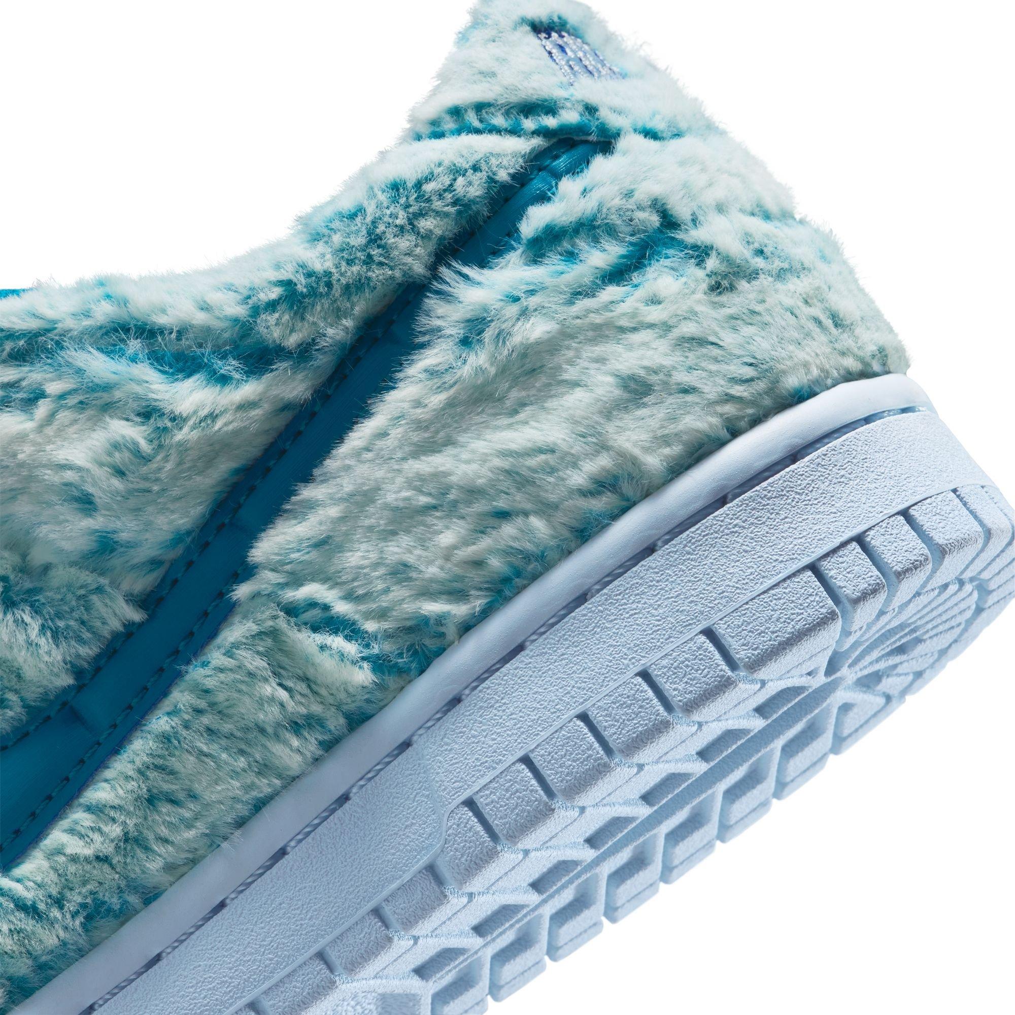 Nike Dunk Low "Celestine Blue/Green Abyss/White" Grade School Girls' Shoe - BLUE Thumbnail View 8