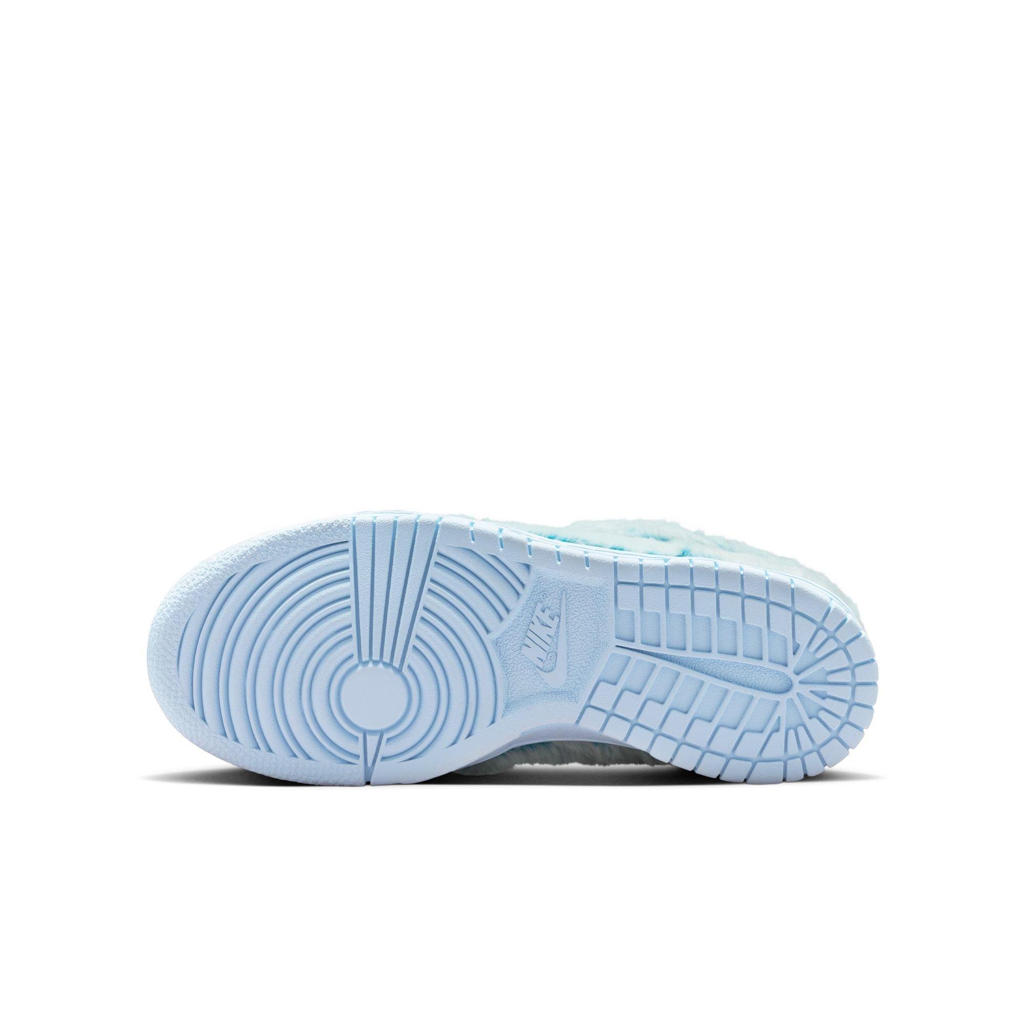 Nike Dunk Low "Celestine Blue/Green Abyss/White" Grade School Girls' Shoe - BLUE Thumbnail View 10