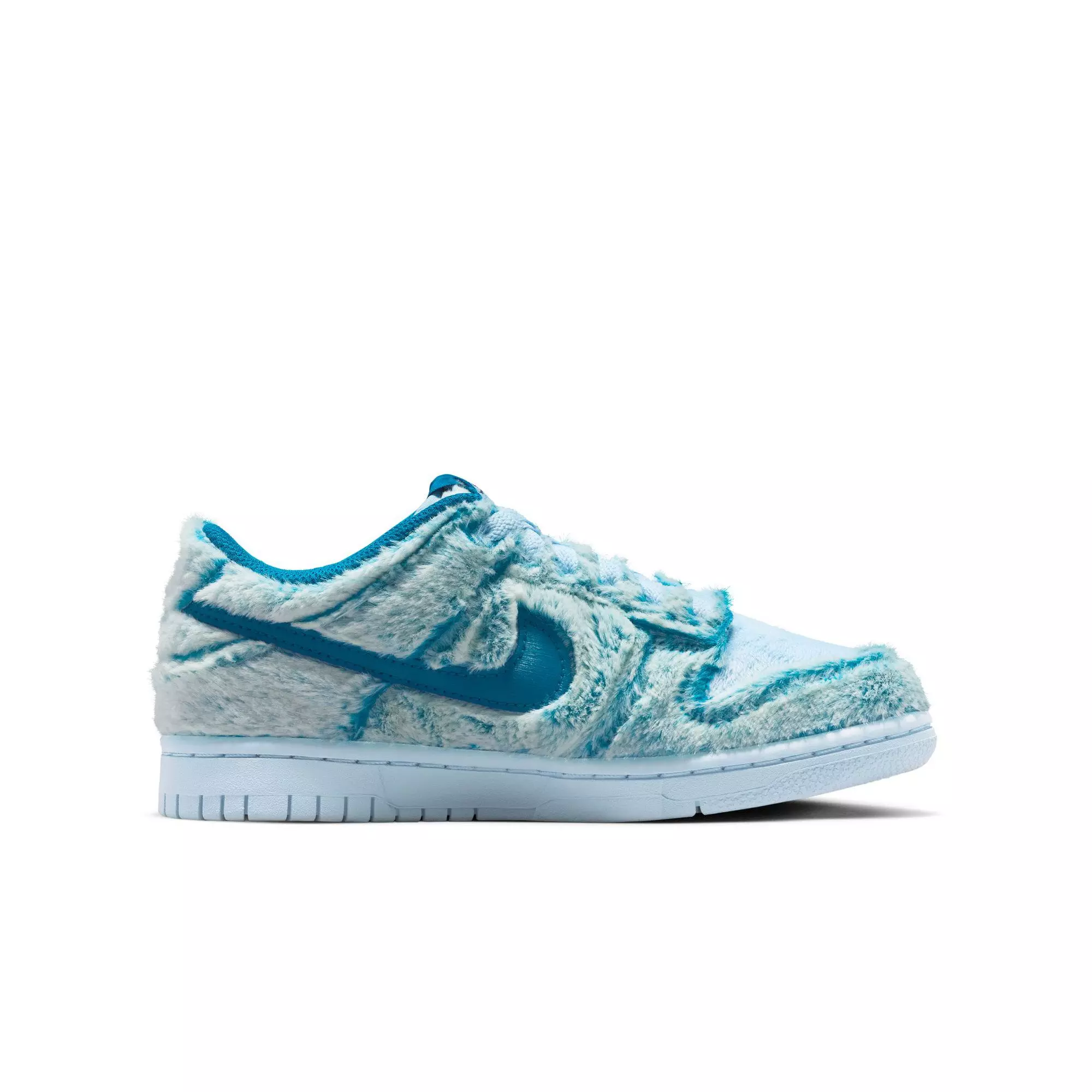 Nike Dunk Low "Celestine Blue/Green Abyss/White" Grade School Girls' Shoe - BLUE
