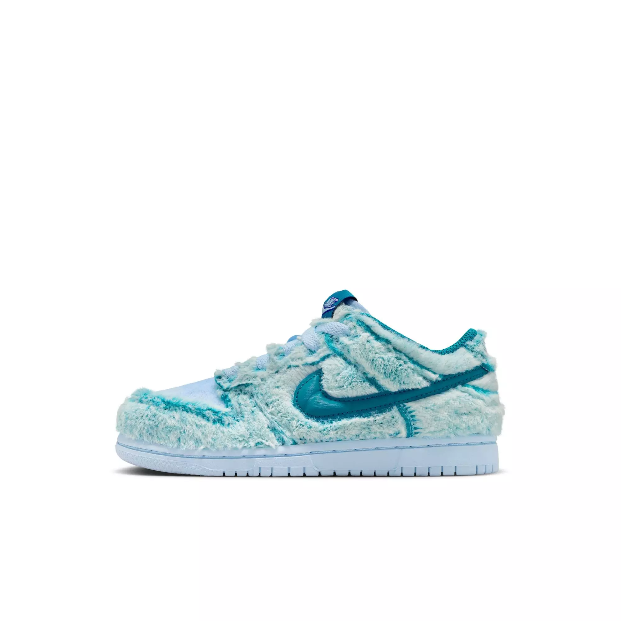 Nike Dunk Low "Celestine Blue/Green Abyss/White" Preschool Girls' Shoe - BLUE