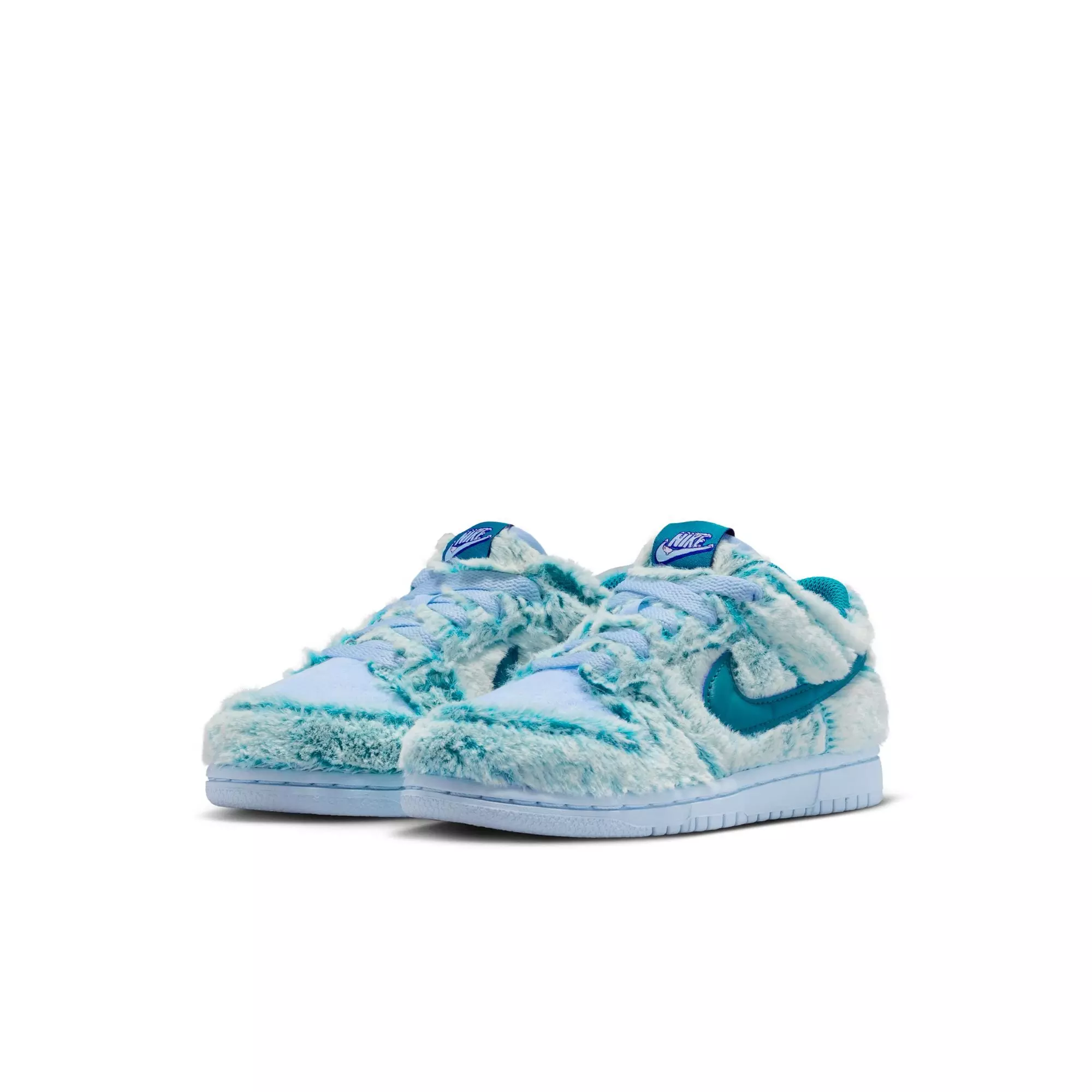Nike Dunk Low "Celestine Blue/Green Abyss/White" Preschool Girls' Shoe - BLUE