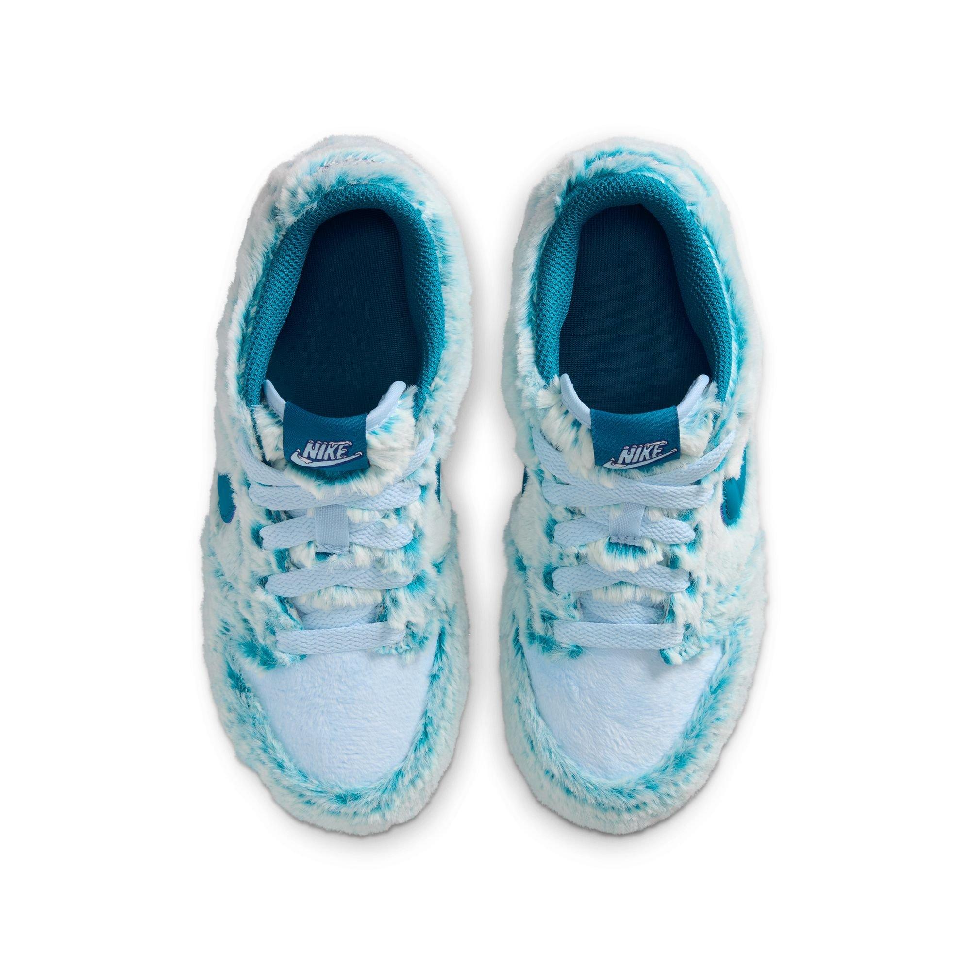 Nike Dunk Low "Celestine Blue/Green Abyss/White" Preschool Girls' Shoe - BLUE Thumbnail View 6