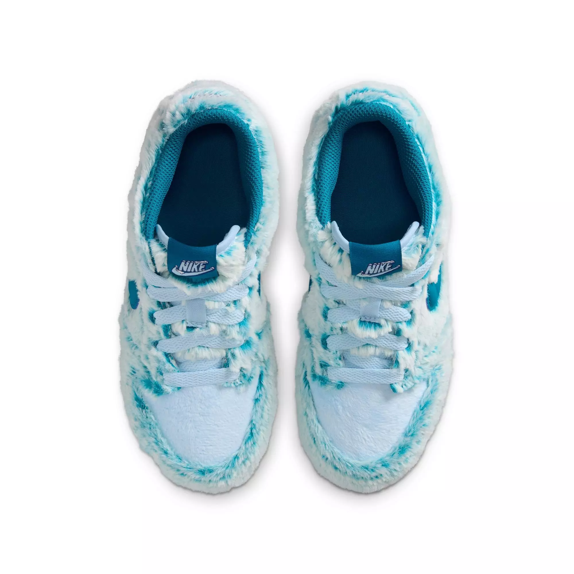 Nike Dunk Low "Celestine Blue/Green Abyss/White" Preschool Girls' Shoe - BLUE