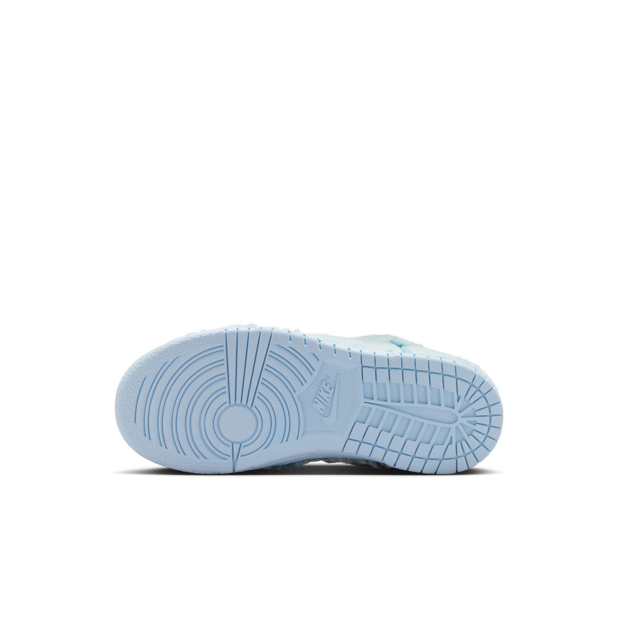 Nike Dunk Low "Celestine Blue/Green Abyss/White" Preschool Girls' Shoe - BLUE Thumbnail View 11