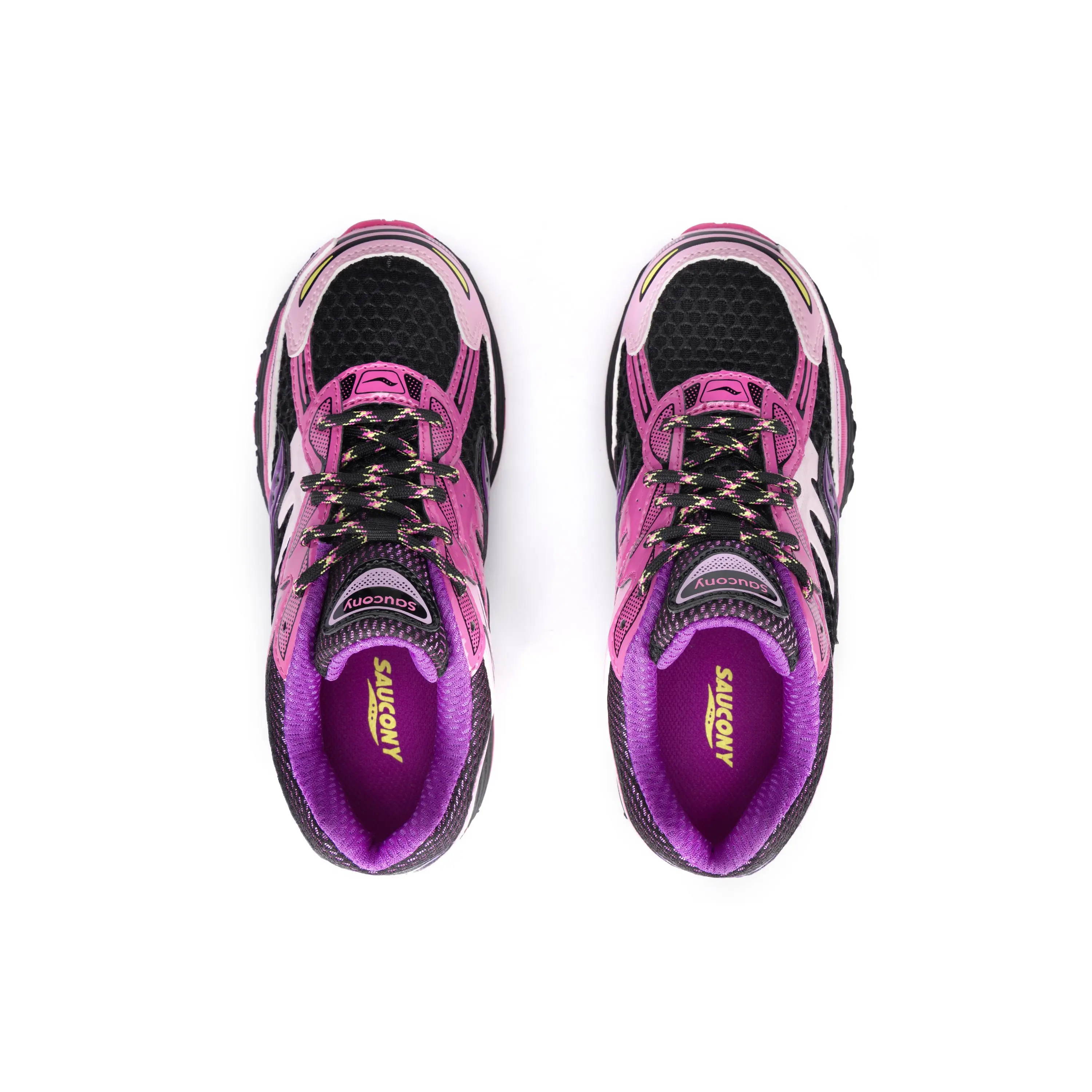 Saucony Omni 9 KDZ "Pink/Black" Grade School Girls' Shoe - PINK/BLACK