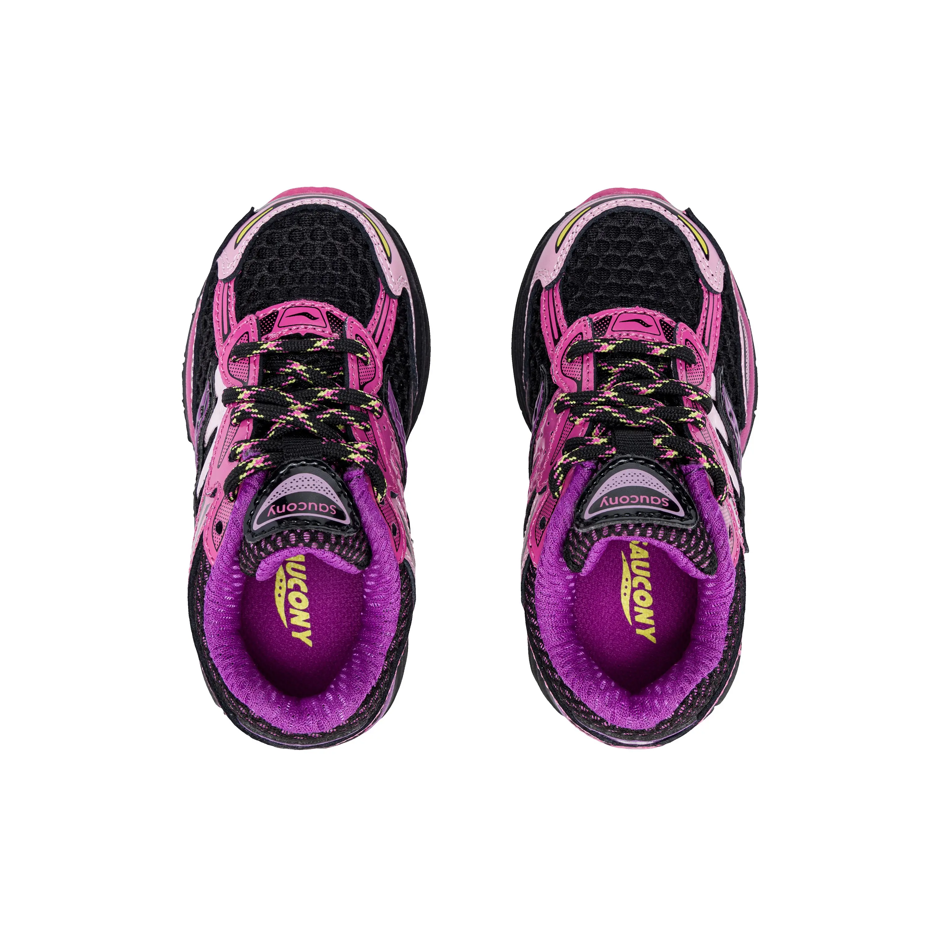 Saucony Omni 9 KDZ "Pink/Black" Toddler Girls' Shoe - PINK/BLACK