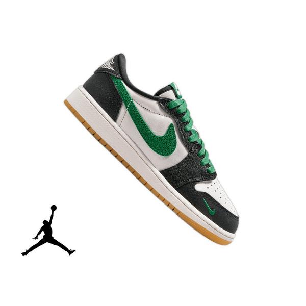 Jordan 1 Retro Low OG "Pine Green" Grade School Kids' Shoe