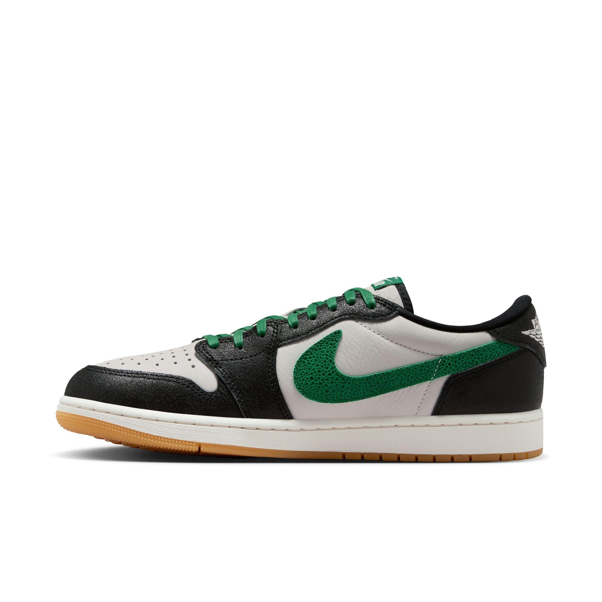 Jordan 1 Retro Low OG "Pine Green" Men's Shoe - PHANTOM/PINE GREEN/BLACK Thumbnail View 9