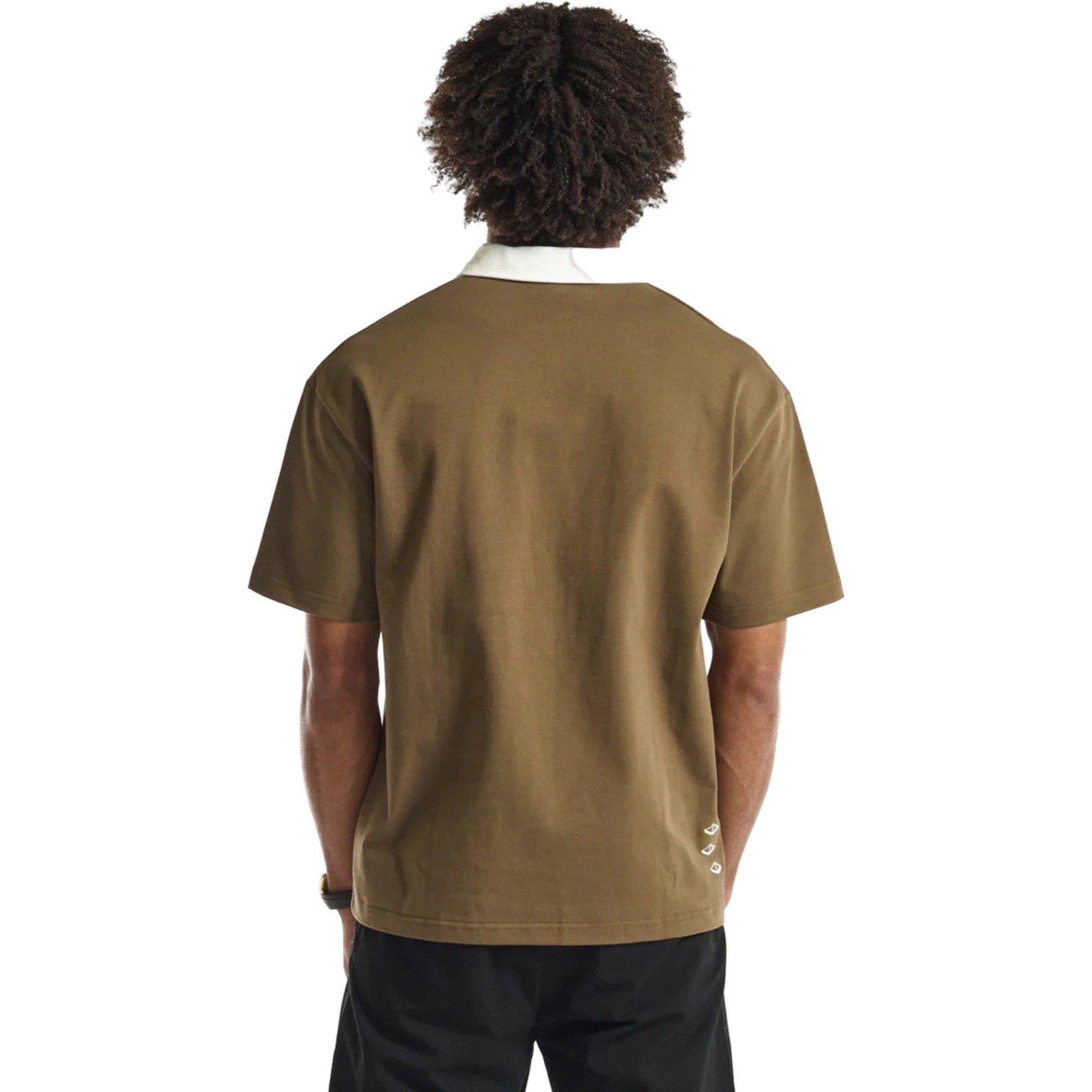 VOUSETI Men's Sports Polo Shirt - BROWN