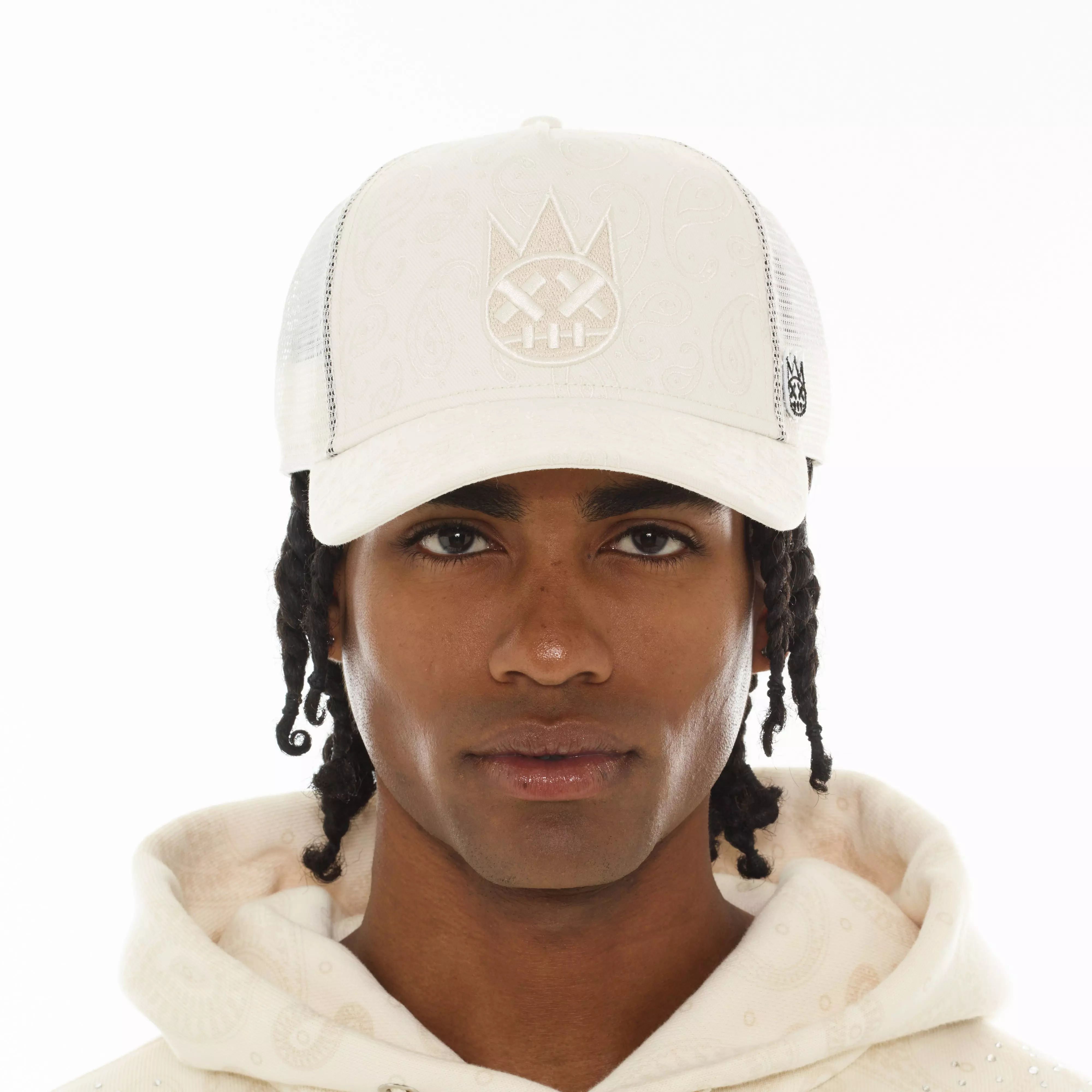 Cult of Individuality Paisley Snapback Hat - White - WHITE
