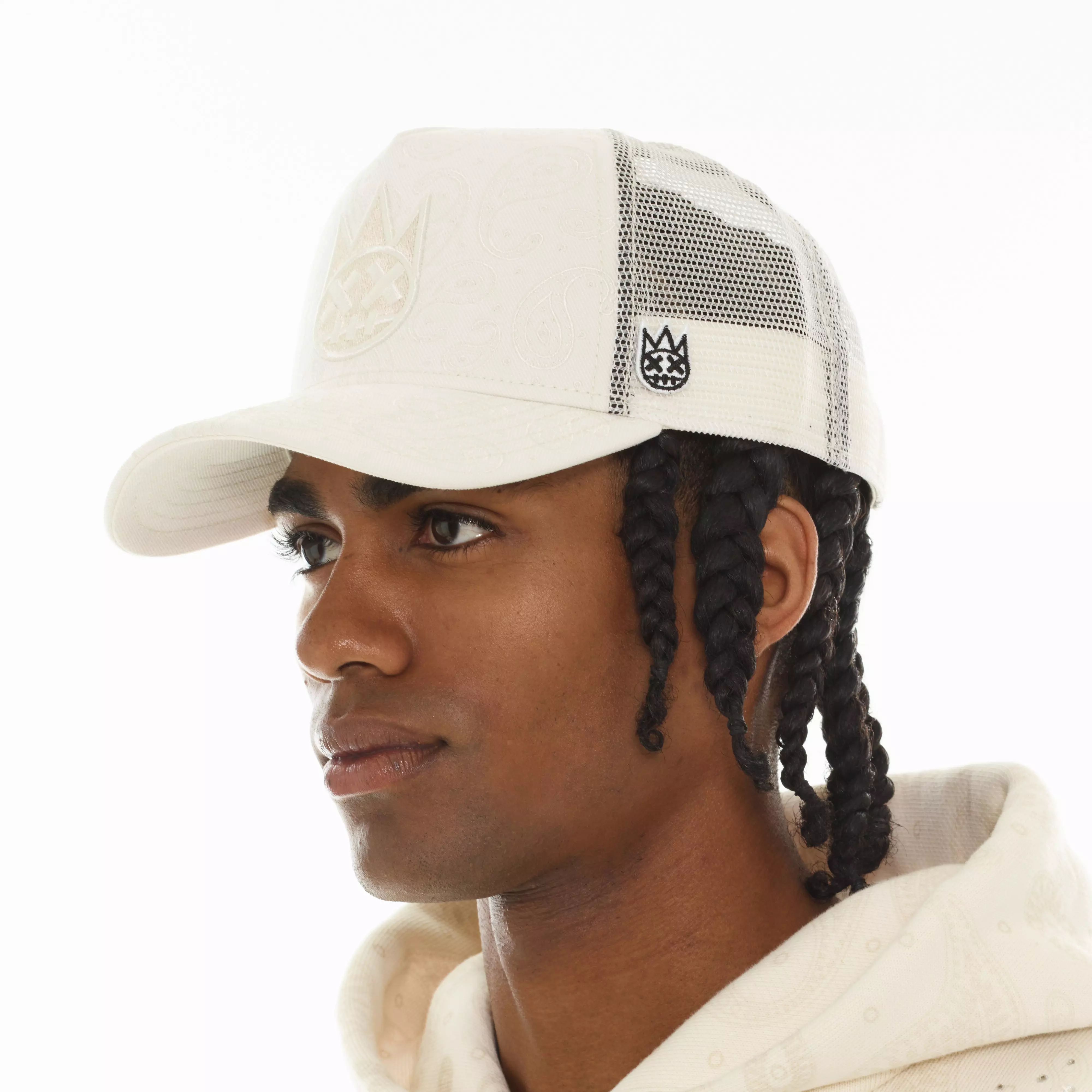Cult of Individuality Paisley Snapback Hat - White - WHITE